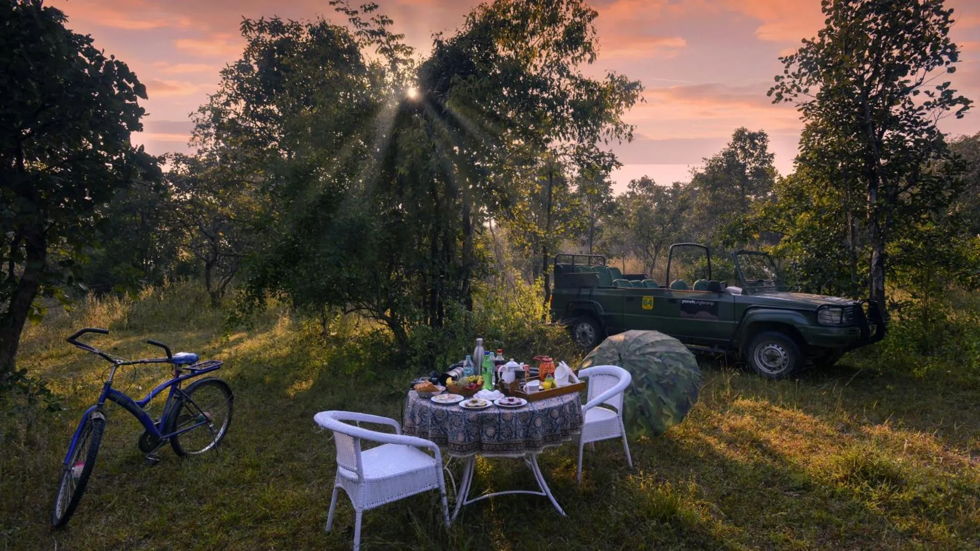 Breakfast in Pench Jungle Camp