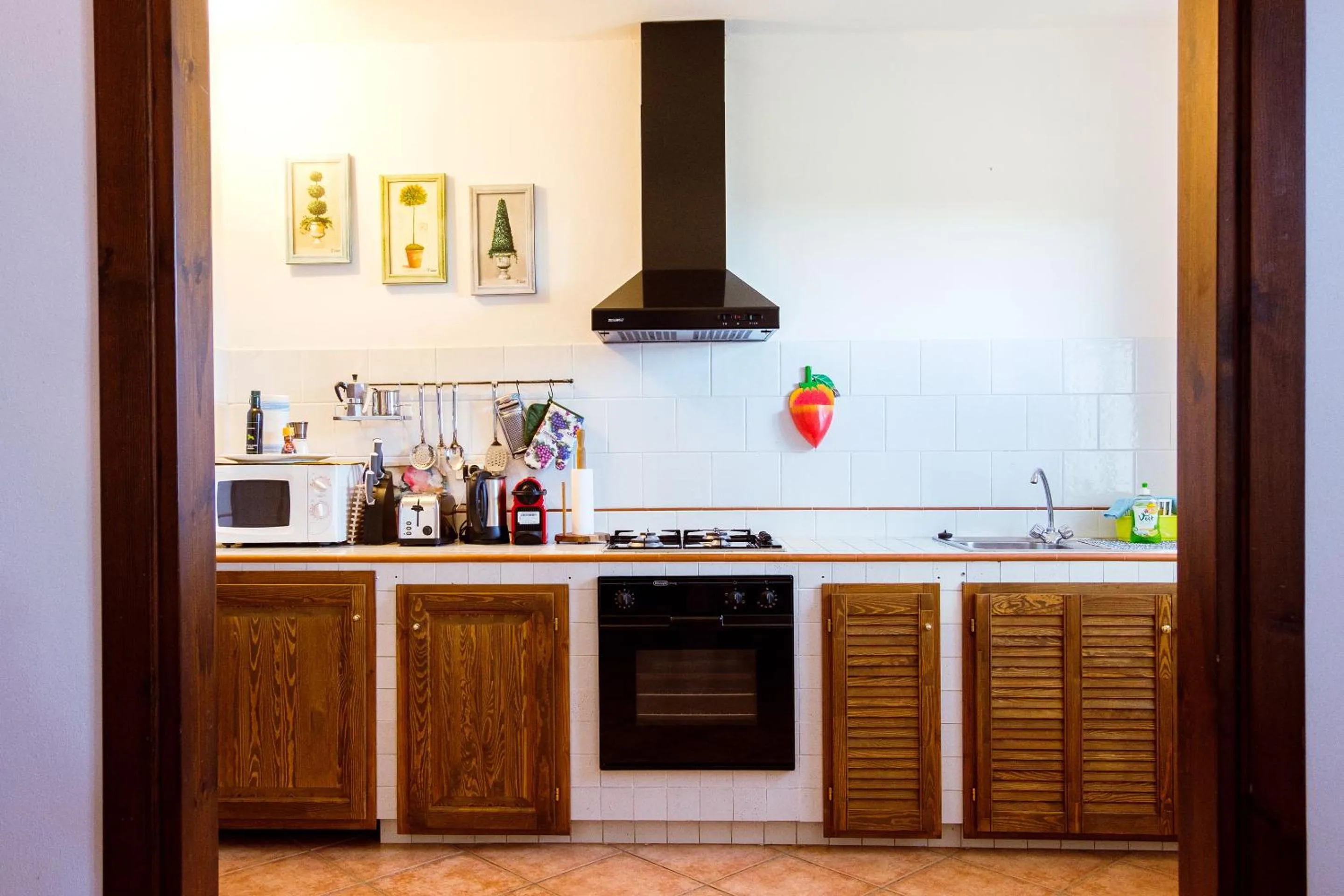 Kitchen or kitchenette in Agriturismo Cavalierino