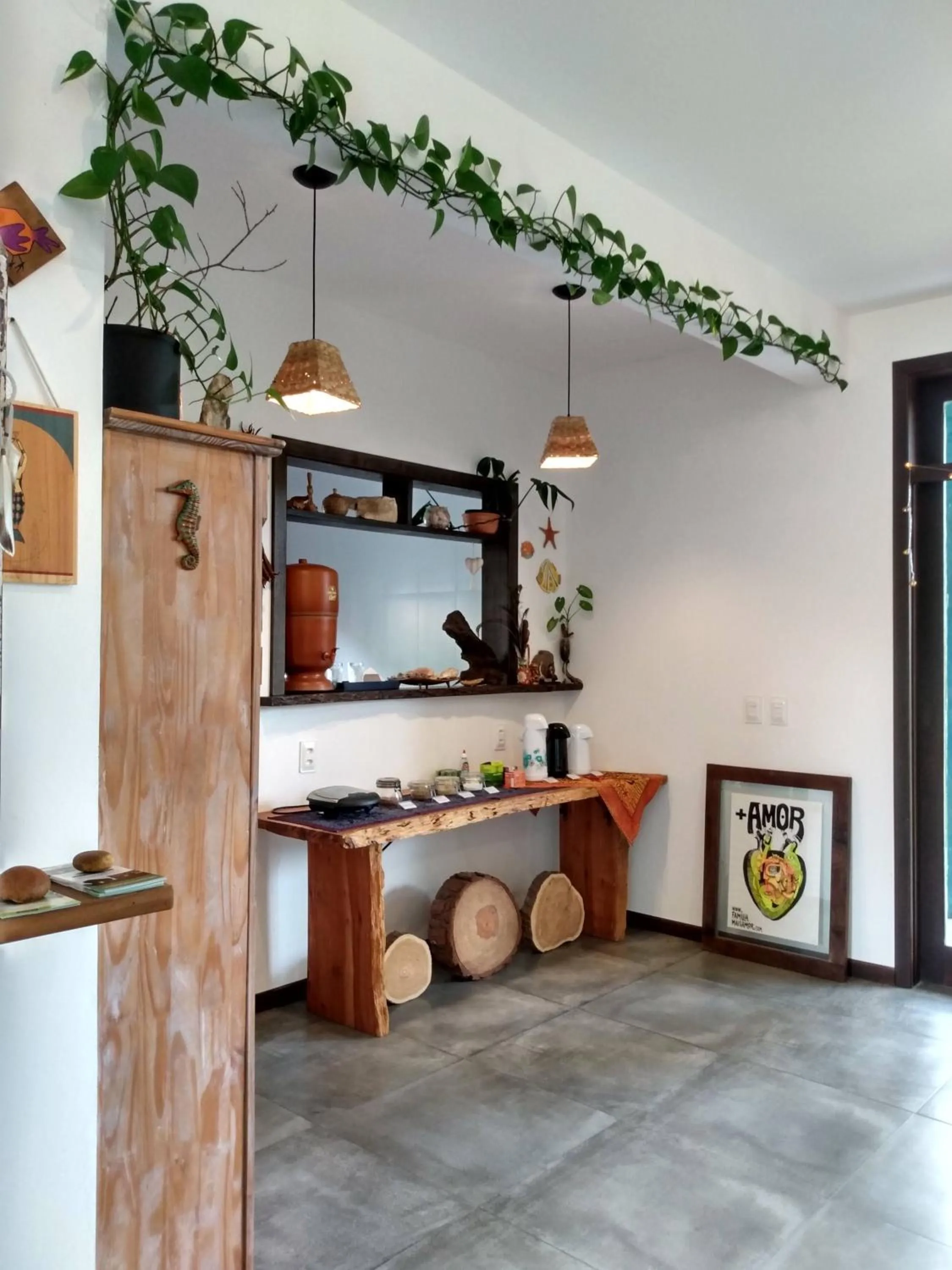 Seating area in Pousada Vila Guyrá