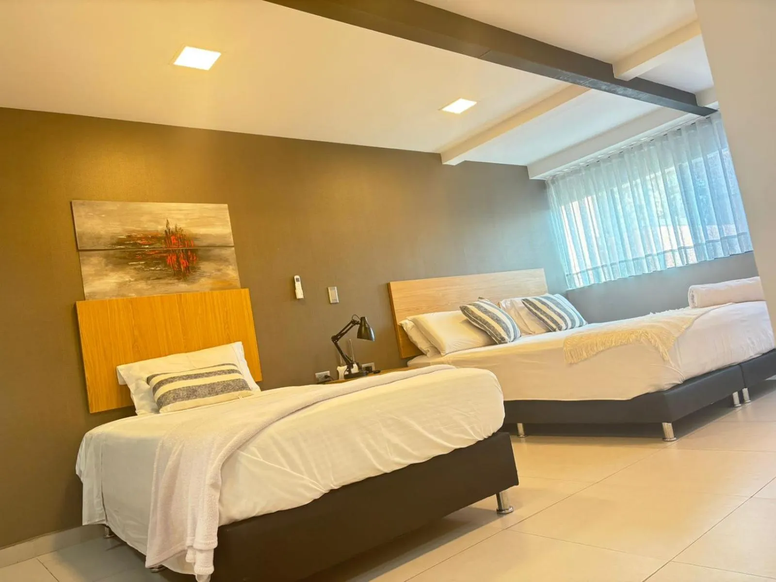 Bed in Hotel Bambu Milla De Oro