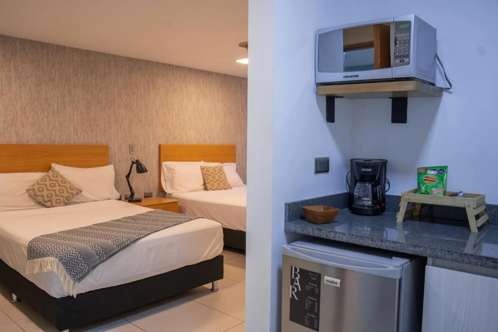 Bed in Hotel Bambu Milla De Oro