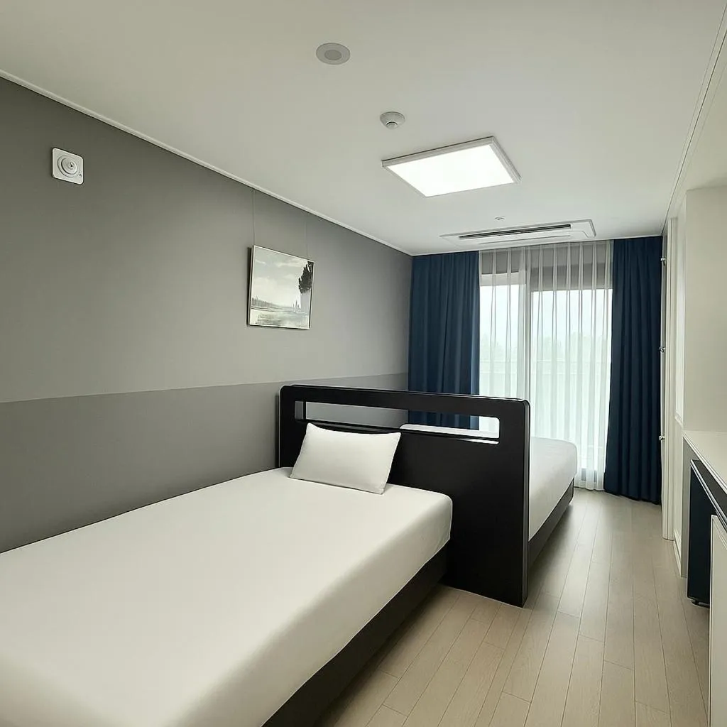 Bed in Risen Ocean Park Hotel