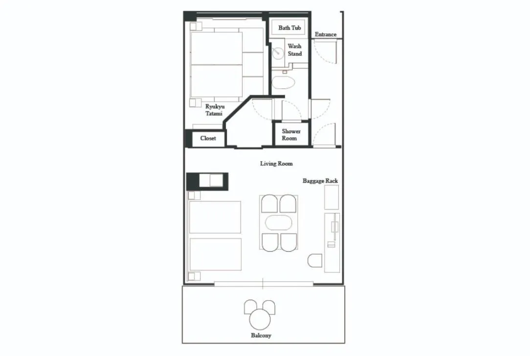 Photo of the whole room in EXES Ishigaki