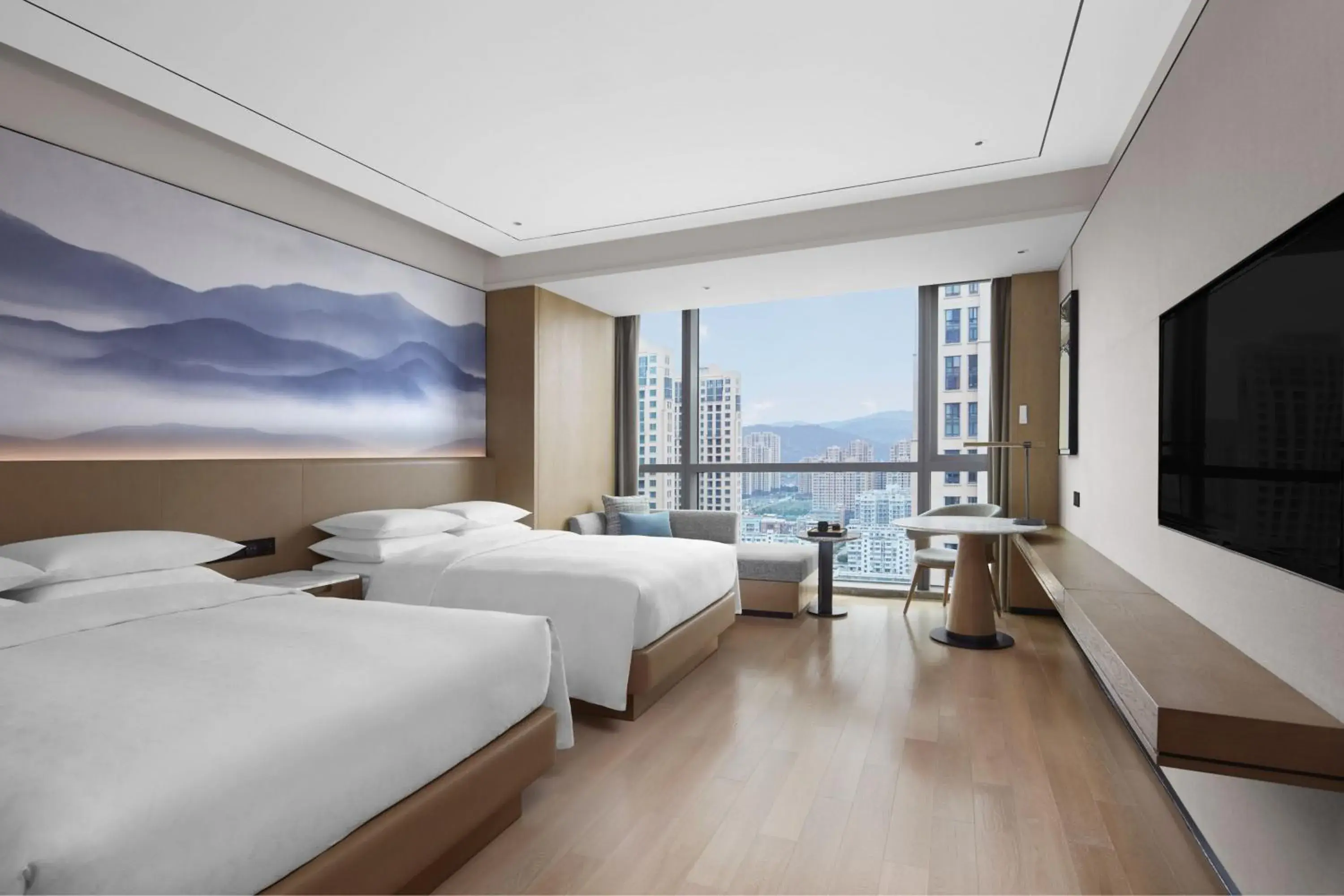 Executive lounge access Guest Room with 2 Double in Sheraton Fuqing Hotel Executive lounge access Guest Room with 2 Double in Sheraton Fuqing Hotel