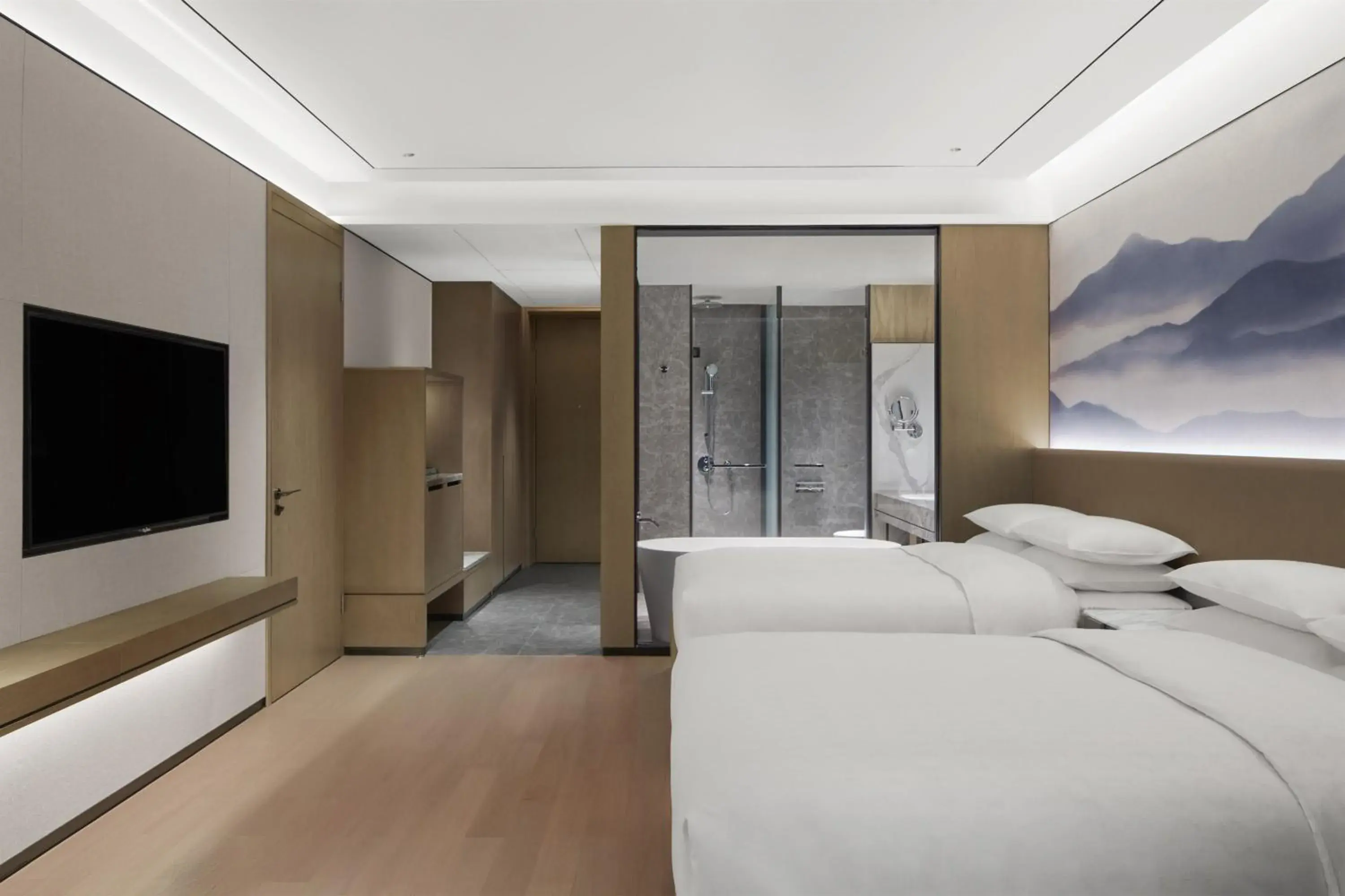 Superior Guest Room with 2 Double, City view in Sheraton Fuqing Hotel Superior Guest Room with 2 Double, City view in Sheraton Fuqing Hotel