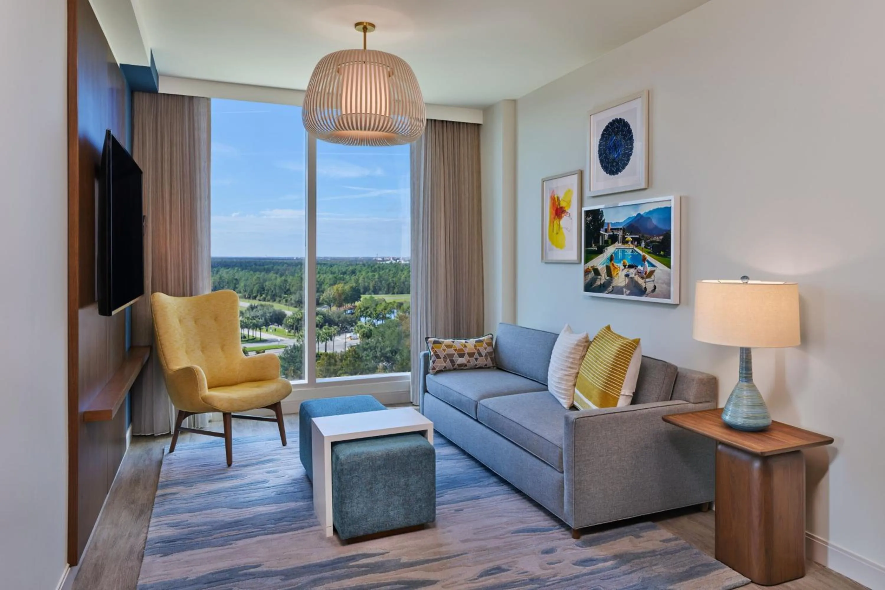 Photo of the whole room in Walt Disney World Swan Reserve