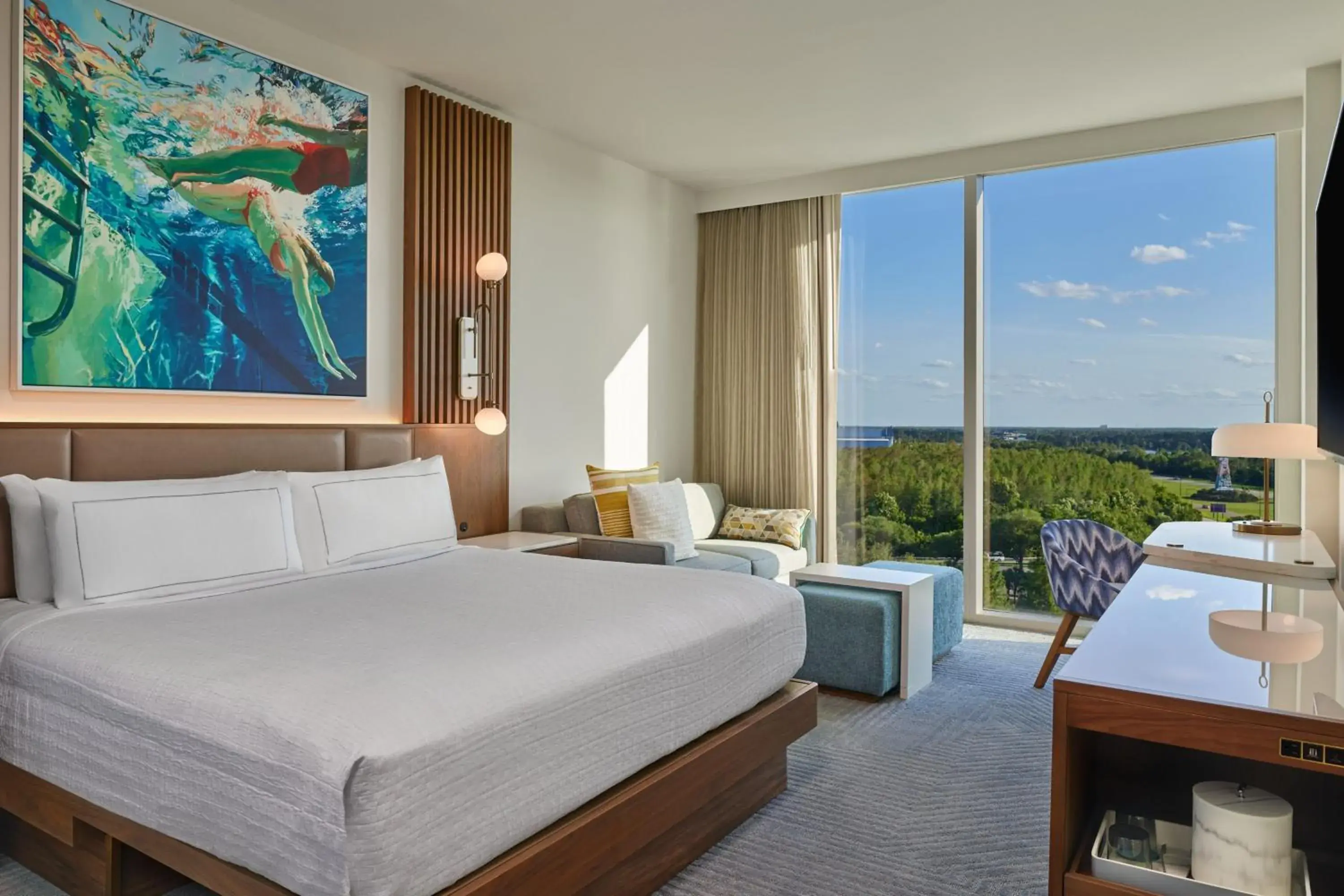 King Room with Pool View (Includes Early Entry To Disney Theme Parks) in Walt Disney World Swan Reserve King Room with Pool View (Includes Early Entry To Disney Theme Parks) in Walt Disney World Swan Reserve