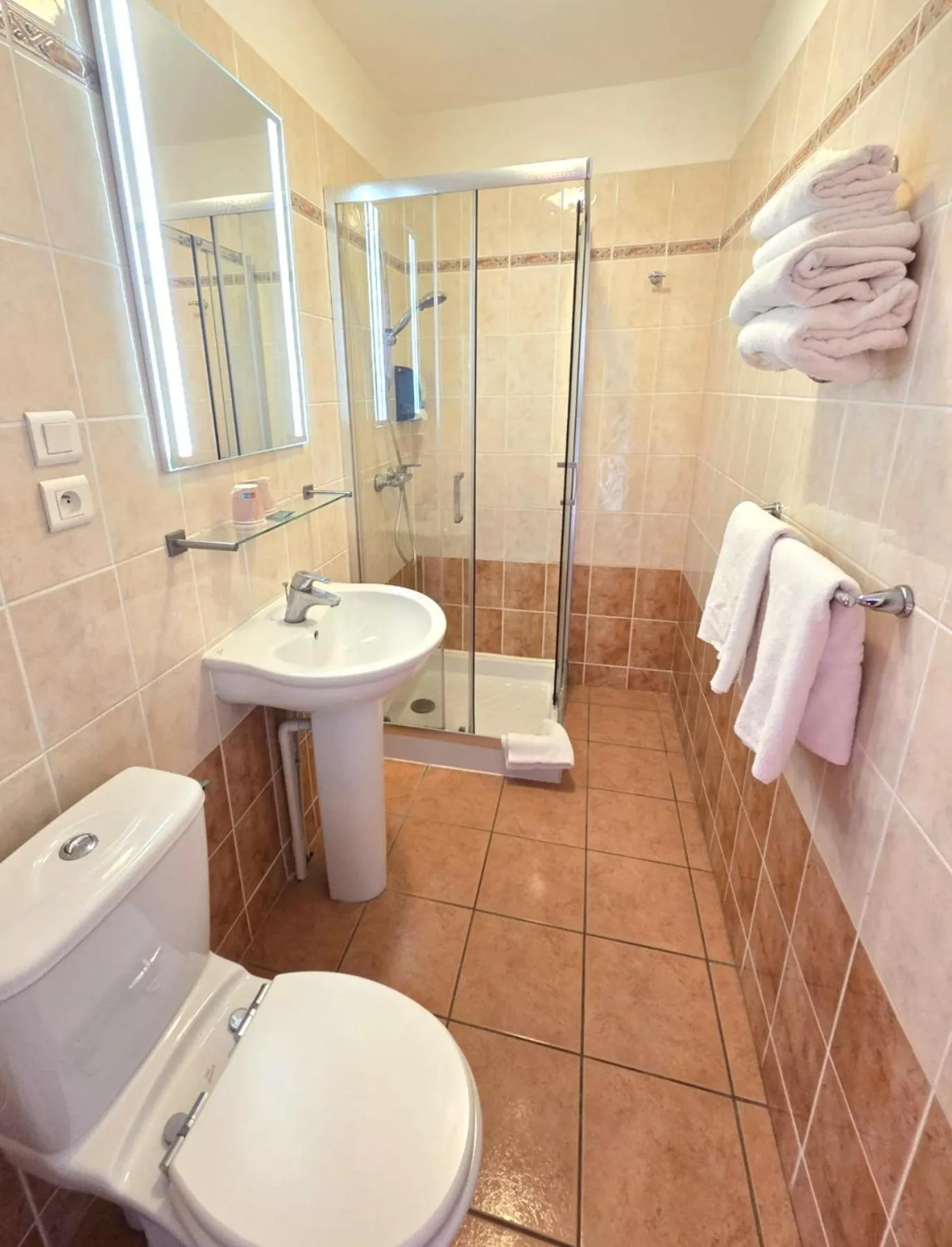 Shower in Hotel Le Bourgogne