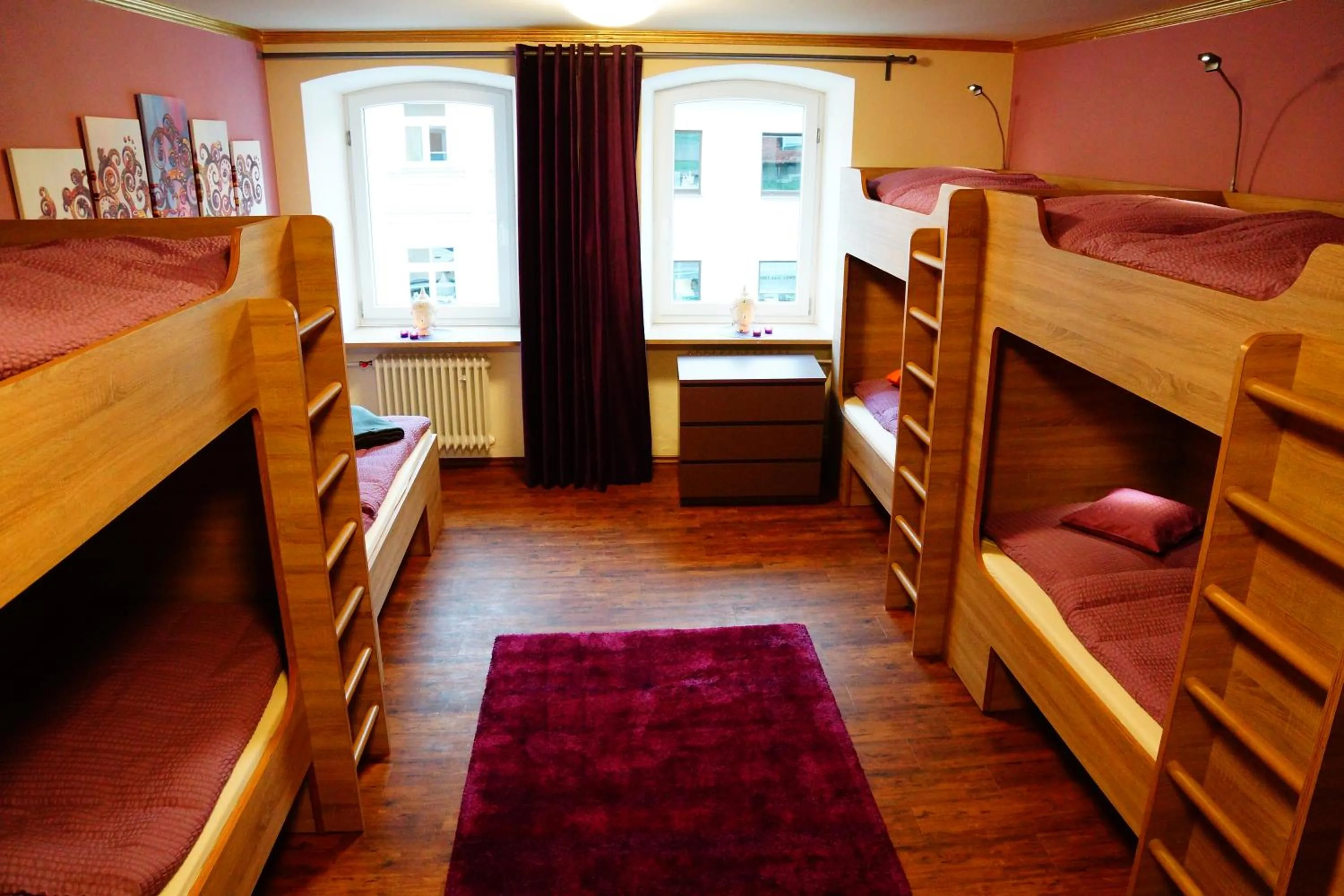 View (from property/room), Bed in Bavaria City Hostel - Design Hostel