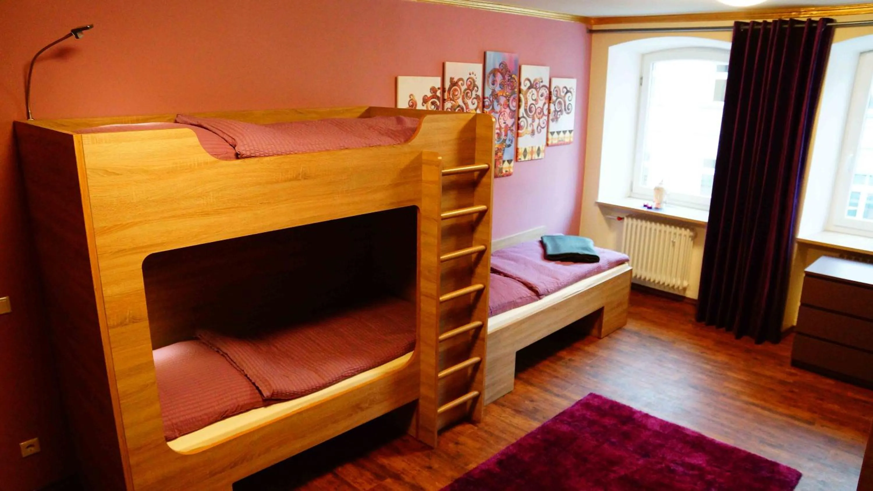 Bedroom, Bed in Bavaria City Hostel - Design Hostel