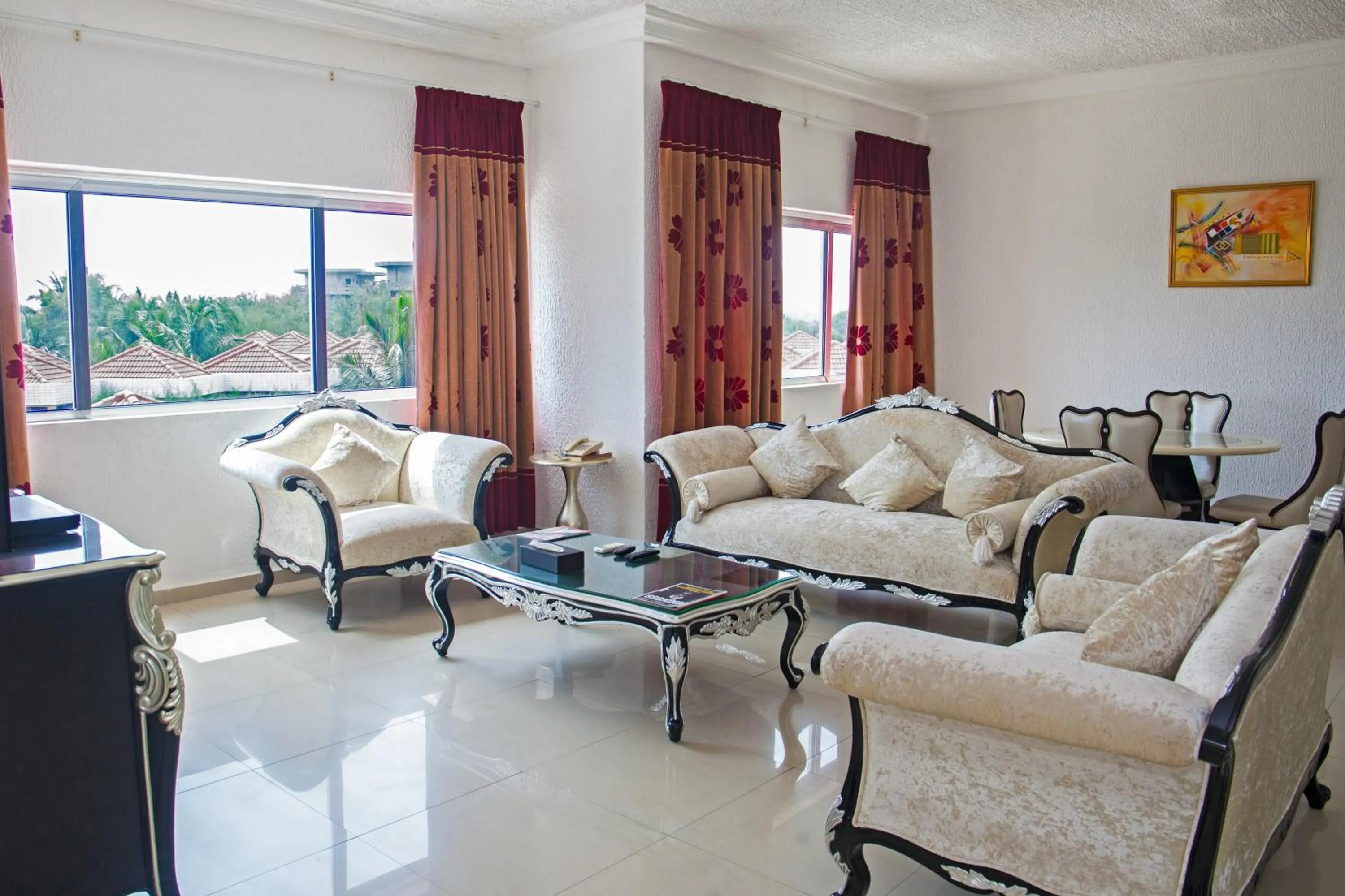 Living room in Millenium Popo Beach Hotel