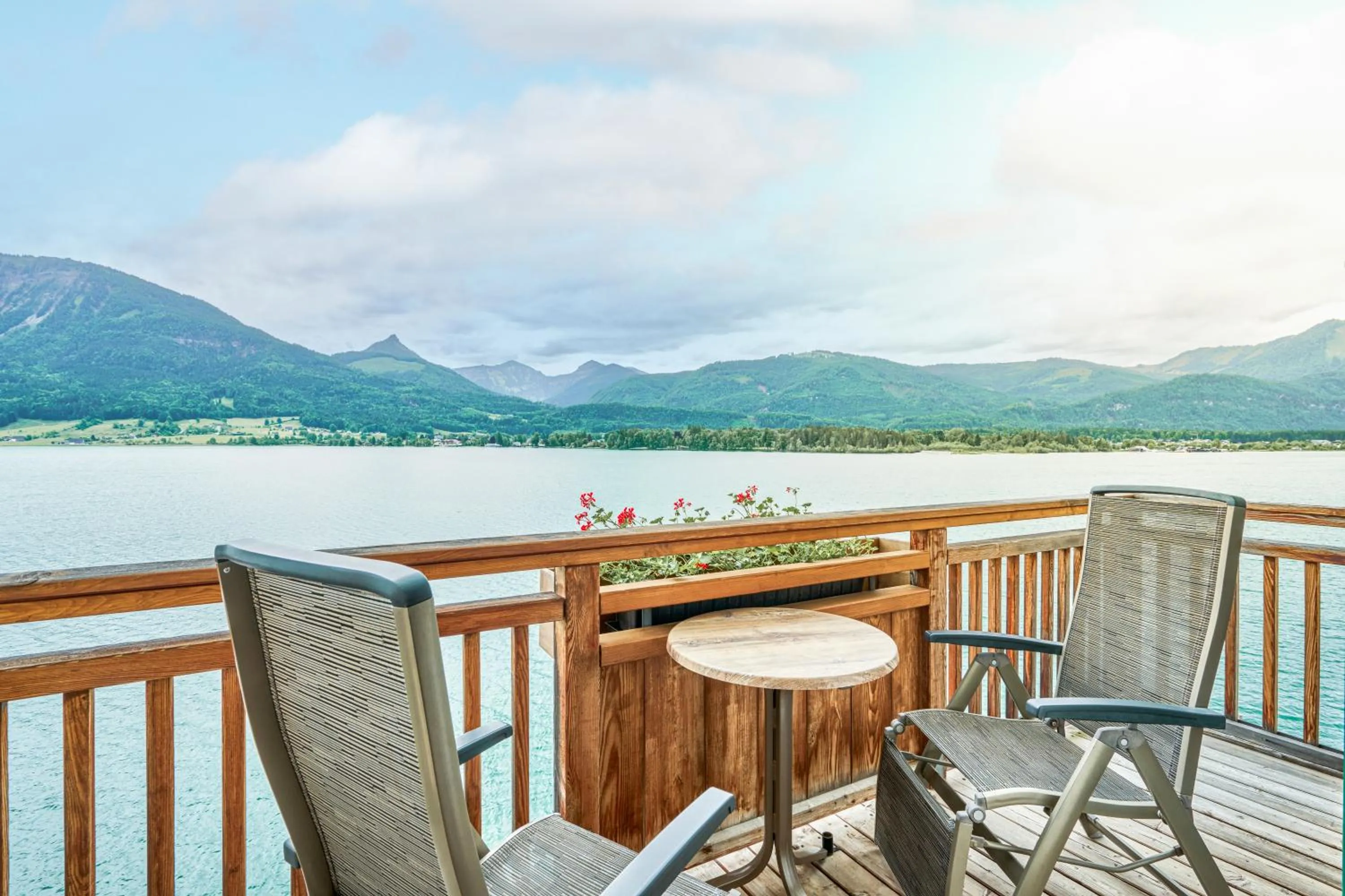 Balcony/Terrace in Romantik Hotel Im Weissen Rössl am Wolfgangsee