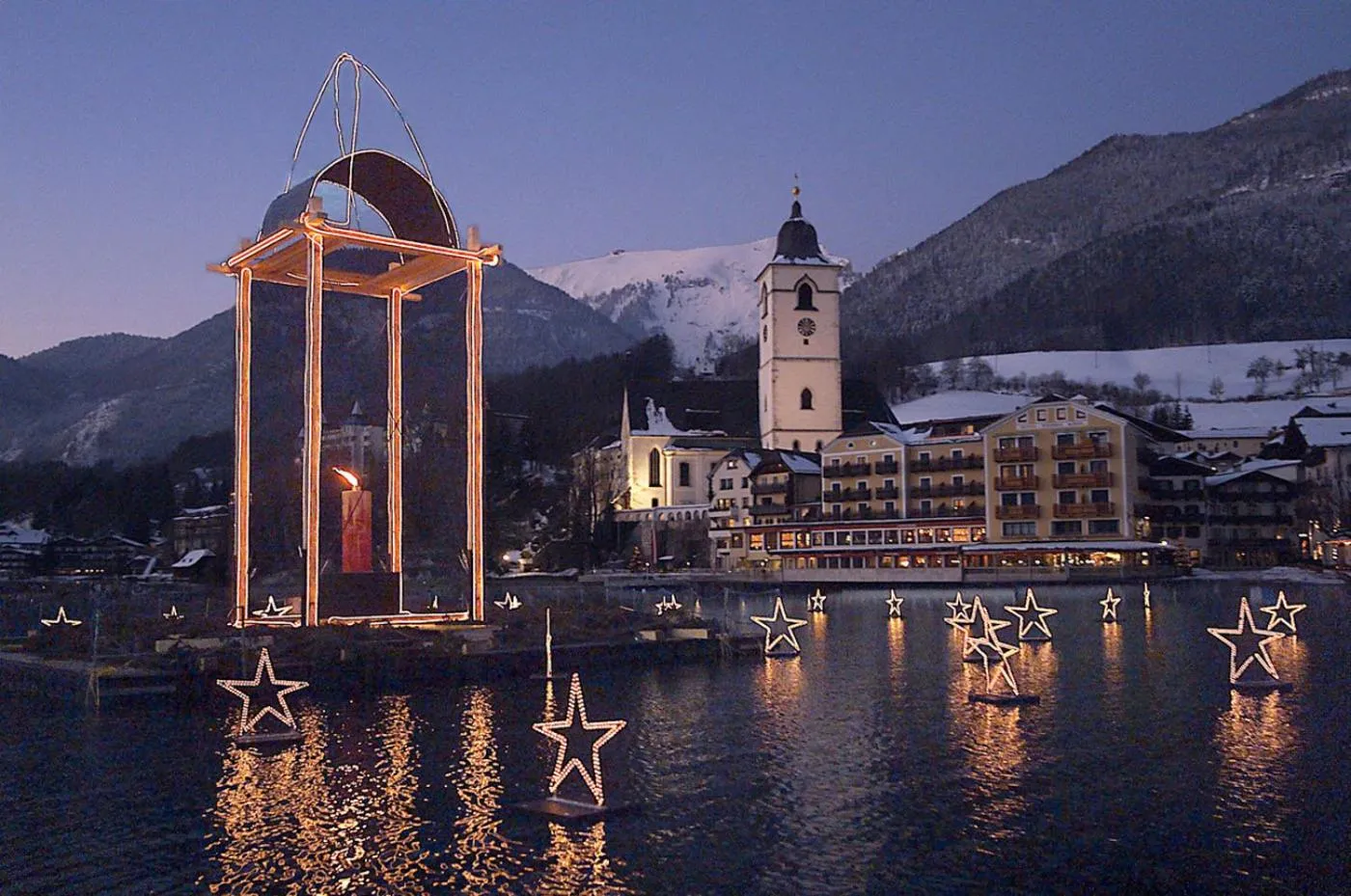 Property building in Romantik Hotel Im Weissen Rössl am Wolfgangsee