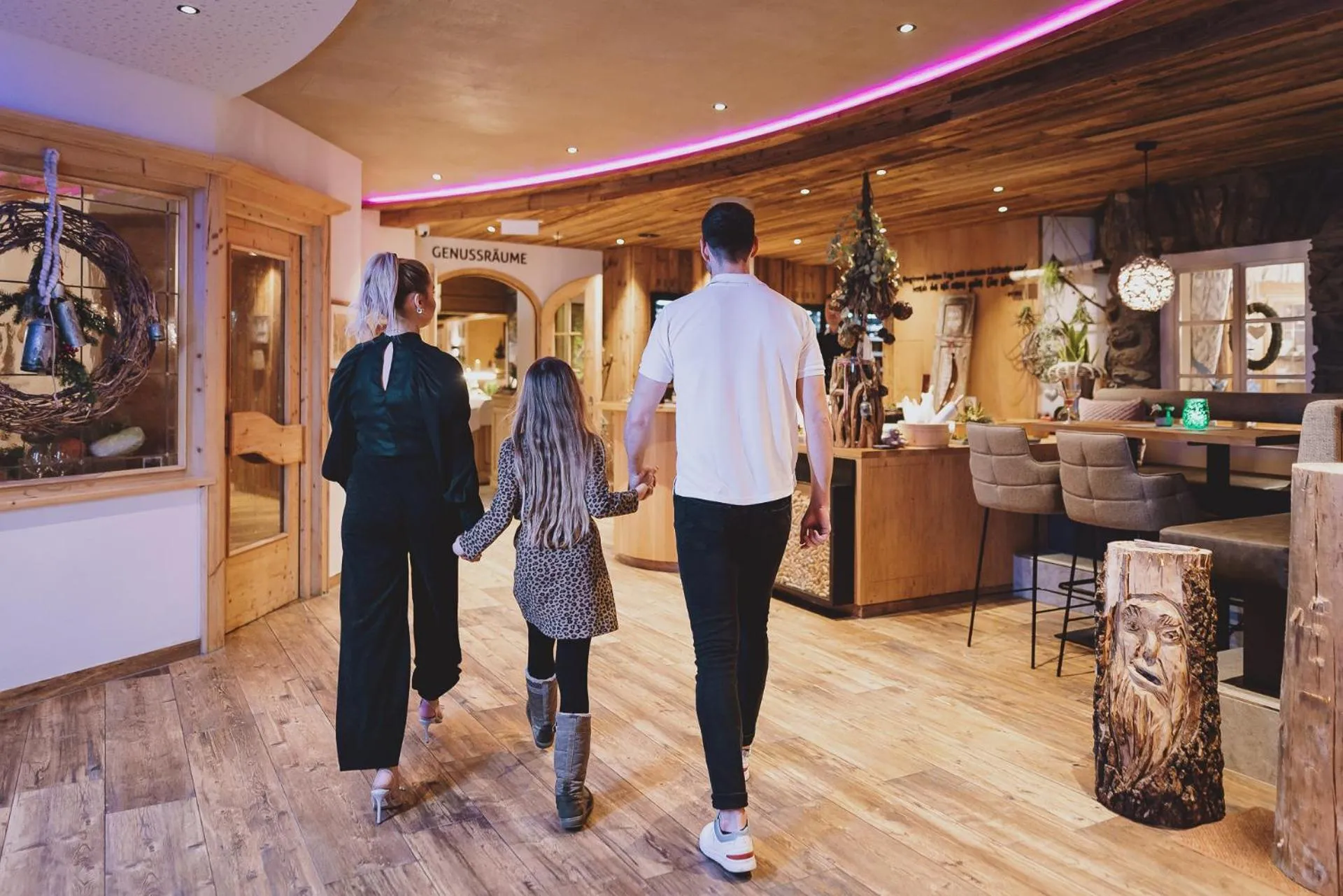 Lobby or reception in Superior Sport und Familienresort Alpenblick