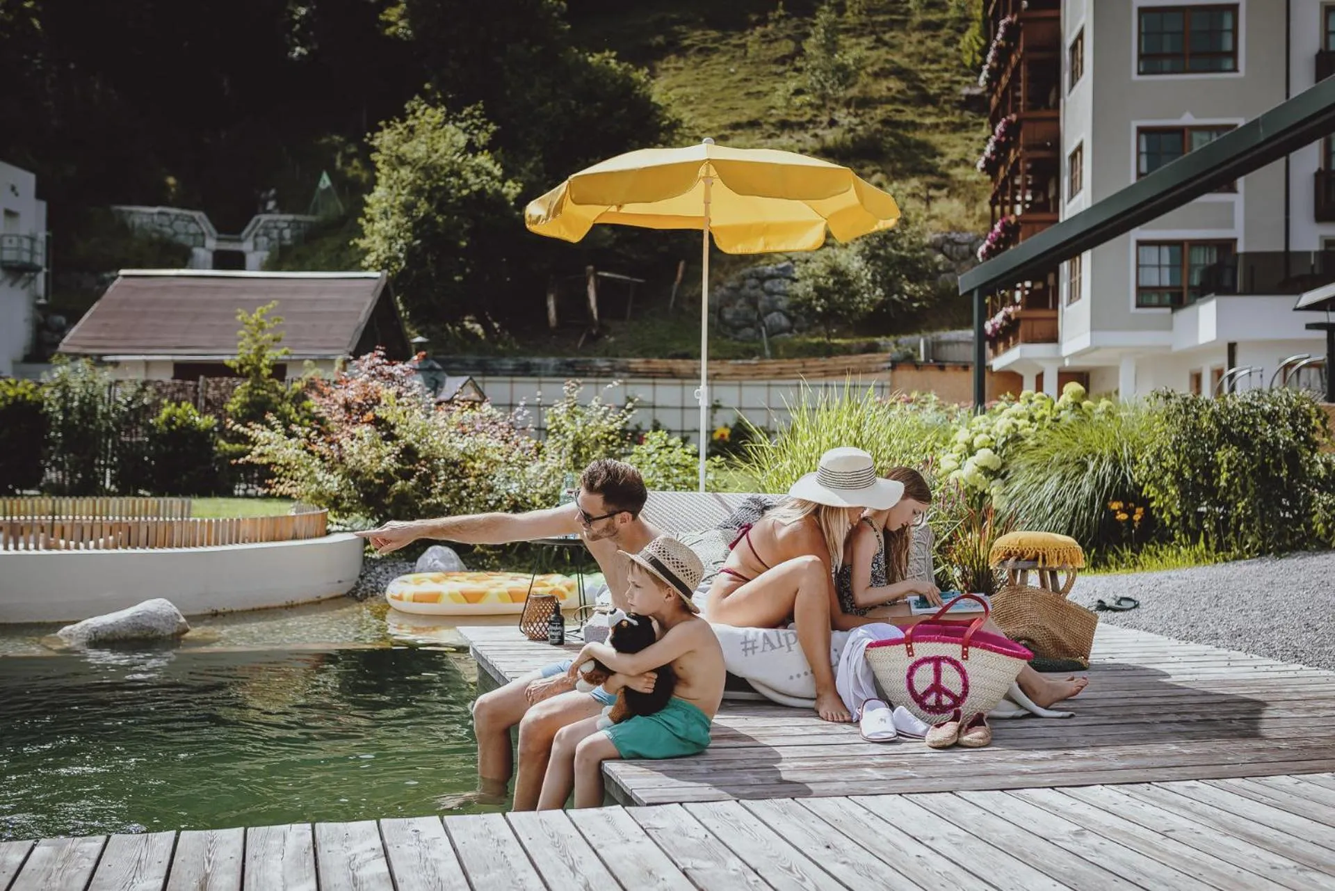 Swimming pool in Superior Sport und Familienresort Alpenblick