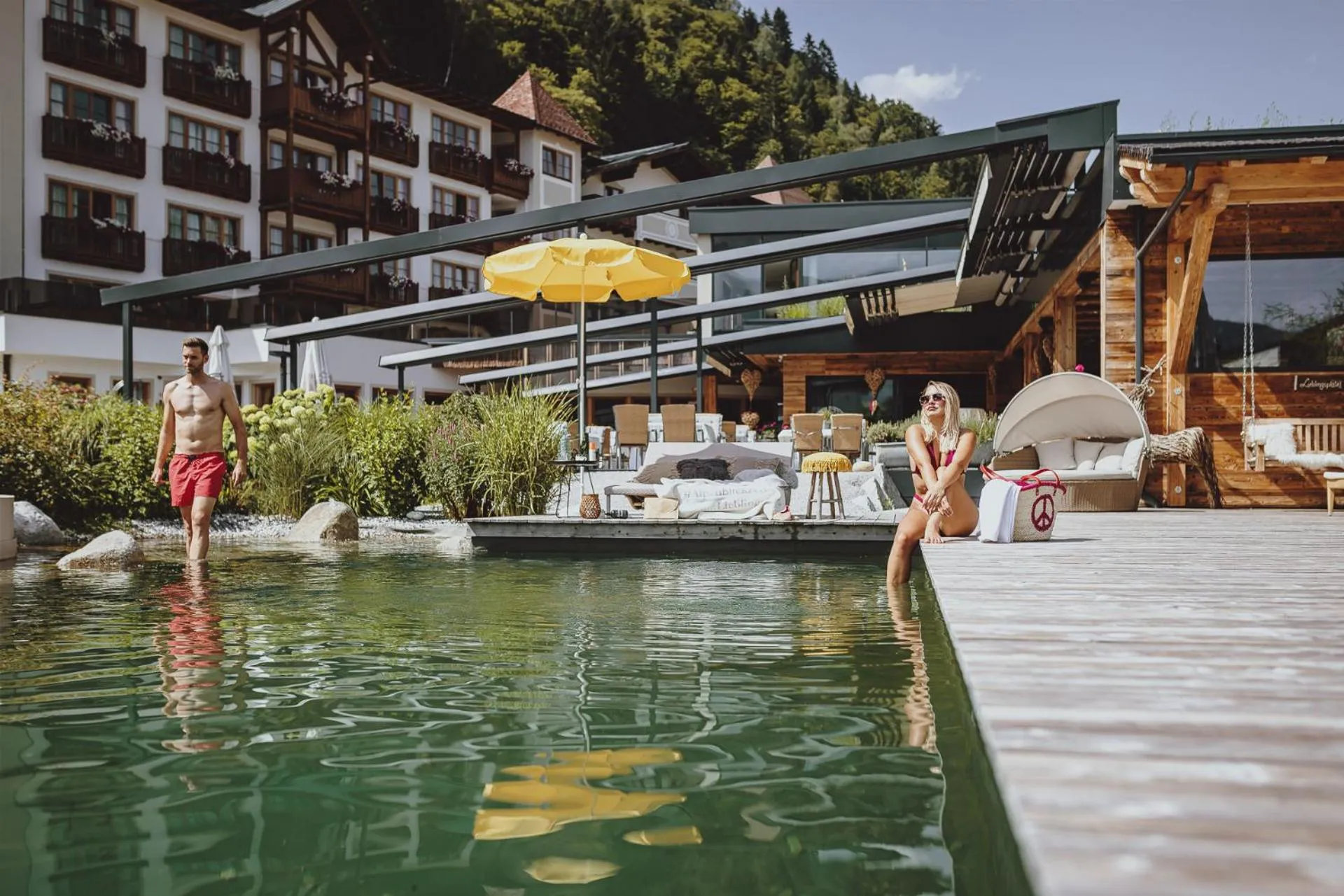 Swimming pool in Superior Sport und Familienresort Alpenblick