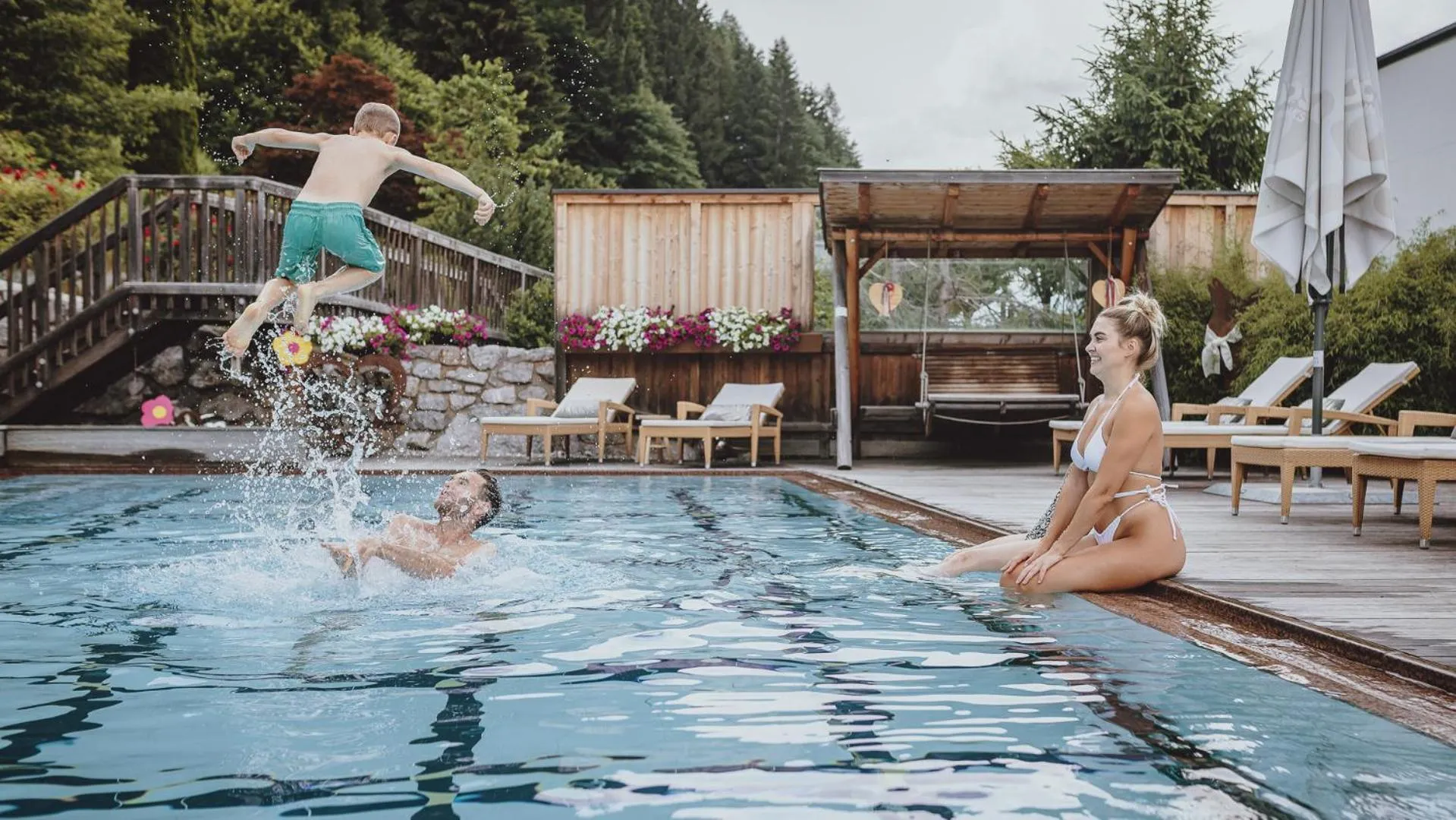 Swimming pool in Superior Sport und Familienresort Alpenblick