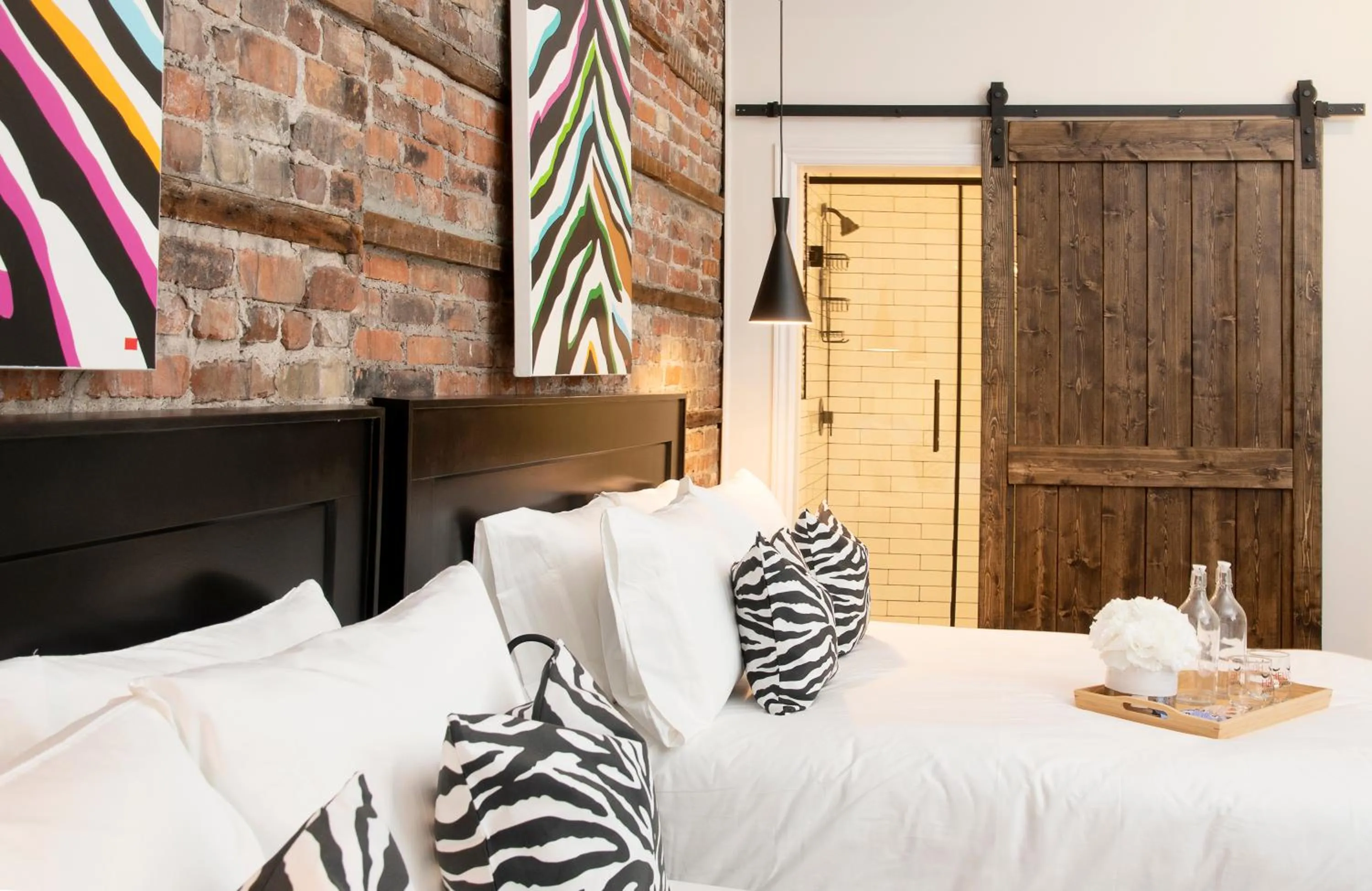 Bed in The Juniper Inn