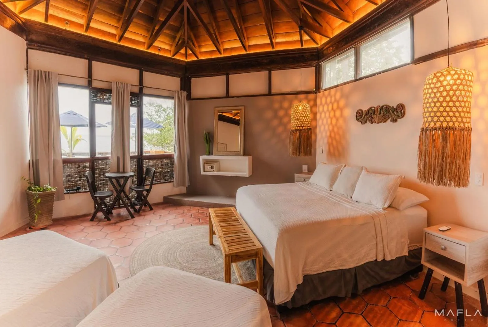 View (from property/room), Bed in Rosario EcoHotel