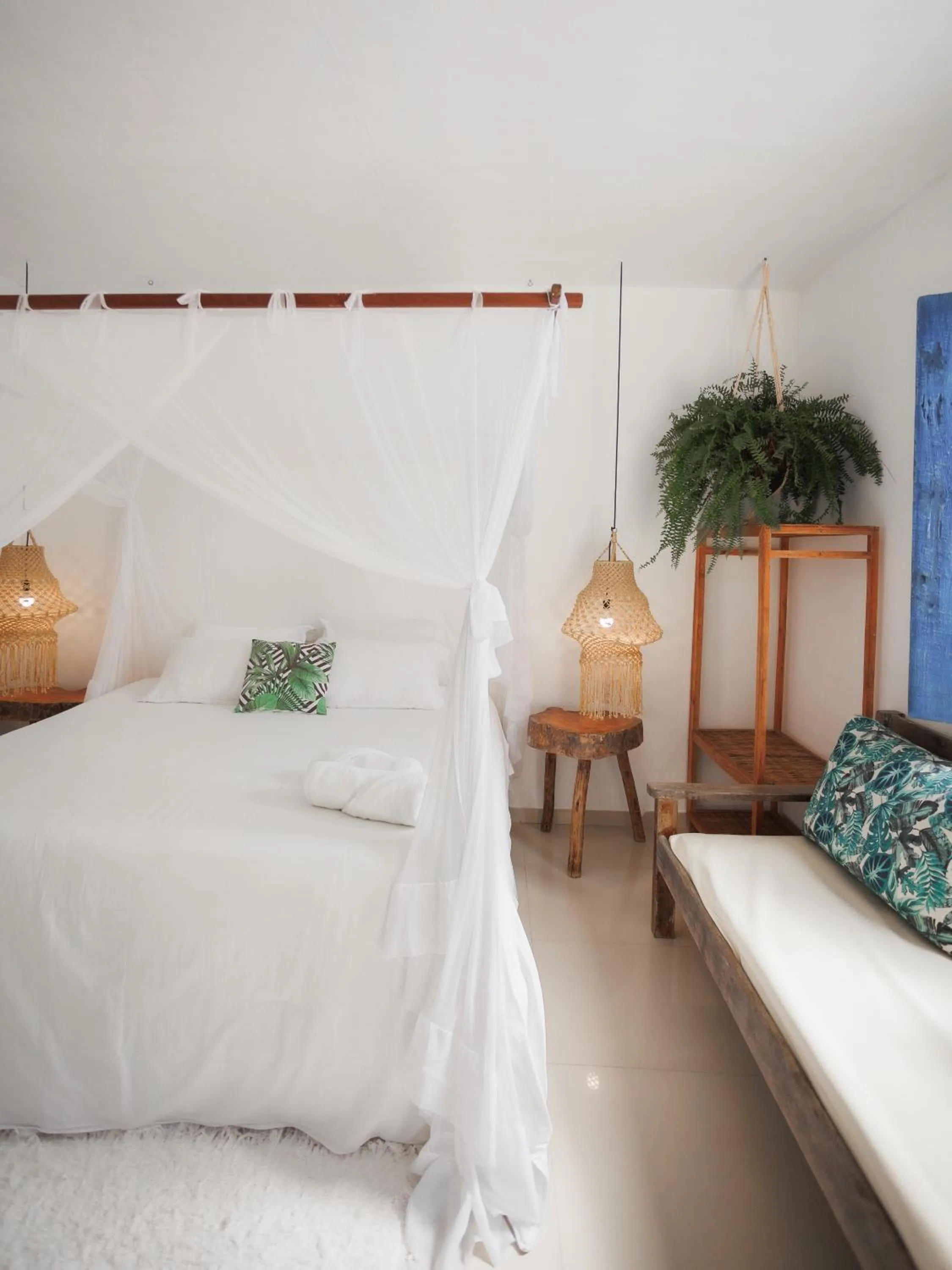 Bed in Pousada Bem Te Vi Trancoso