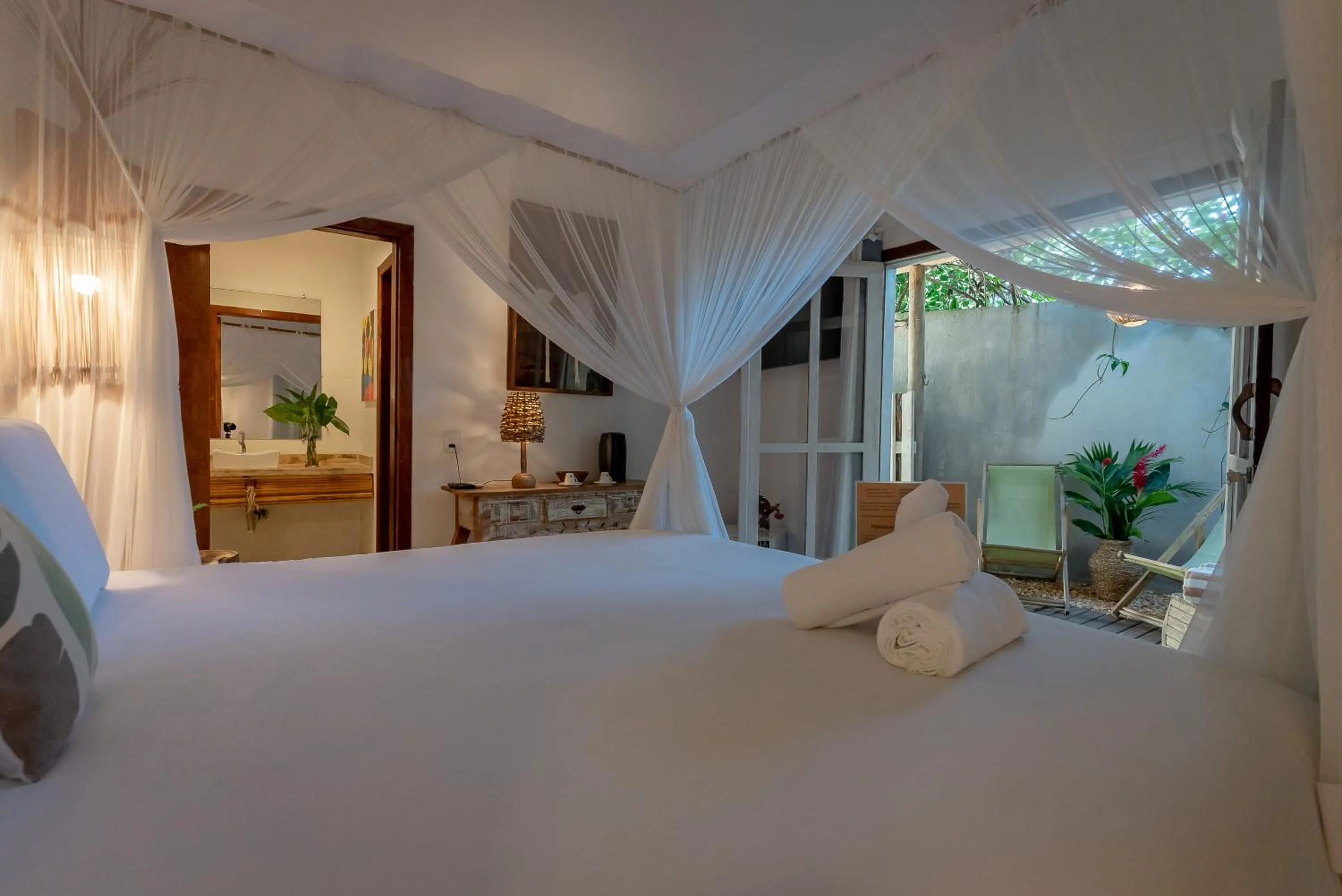 Bed in Pousada Bem Te Vi Trancoso