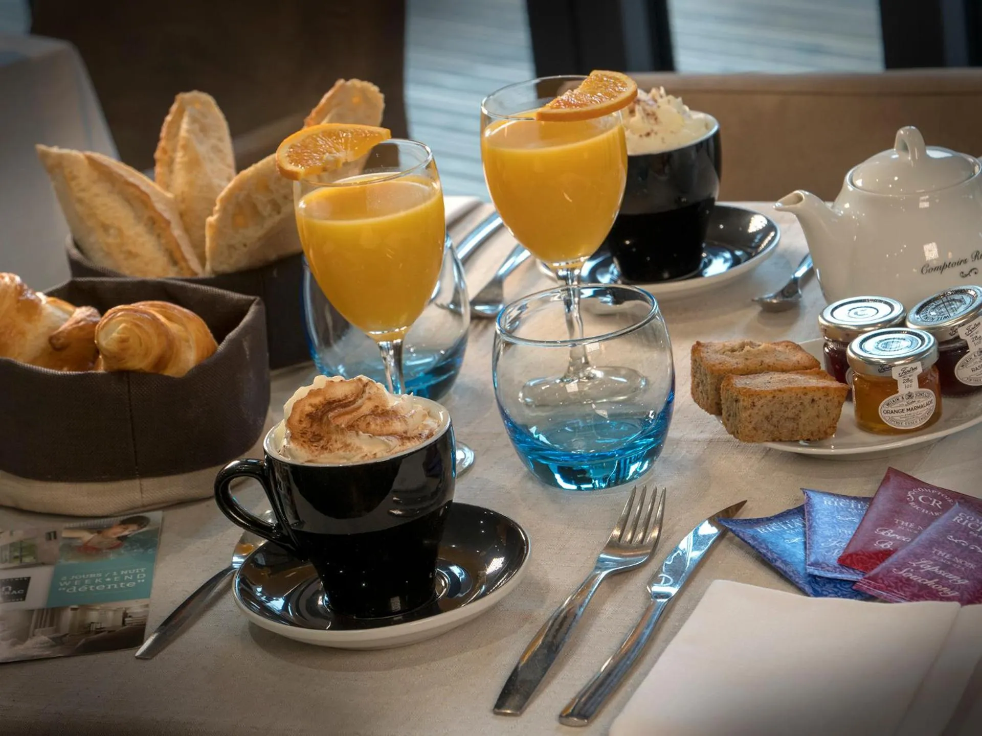 Breakfast in Coin d'Aubrac Hôtel Restaurant SPA de luxe