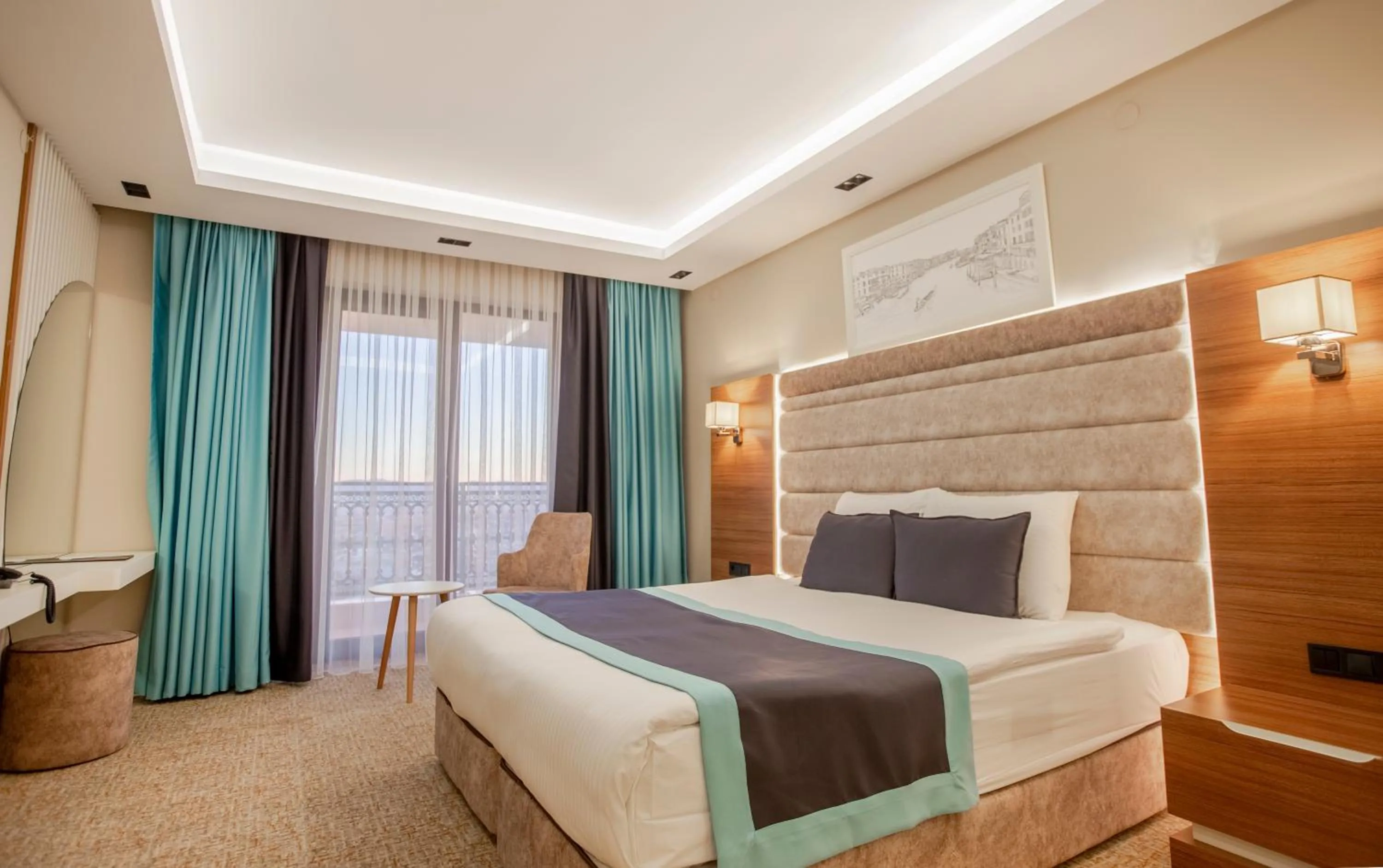 Bed in Elifim Resort Hotel