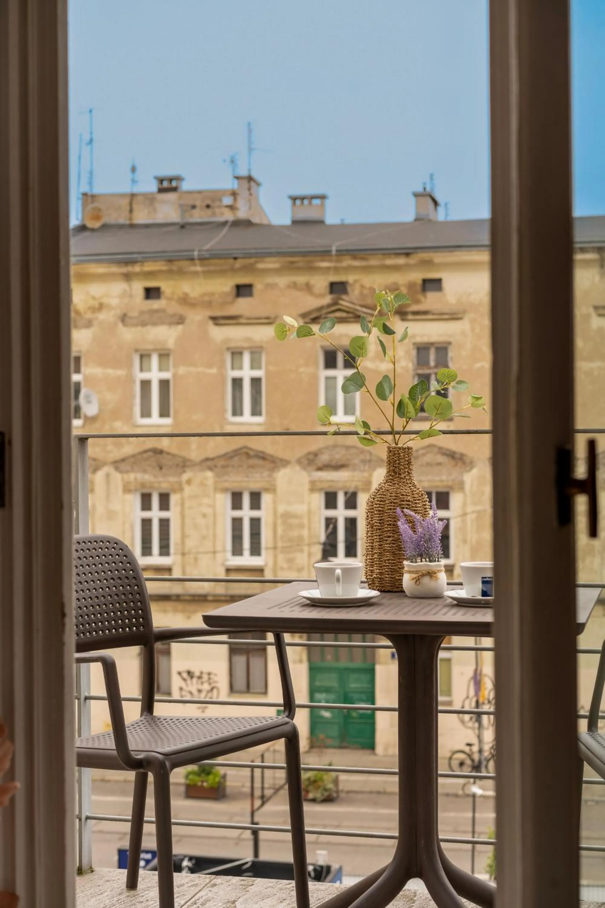 Balcony/Terrace in Kazimierz Residence Apartments by Staymoovers