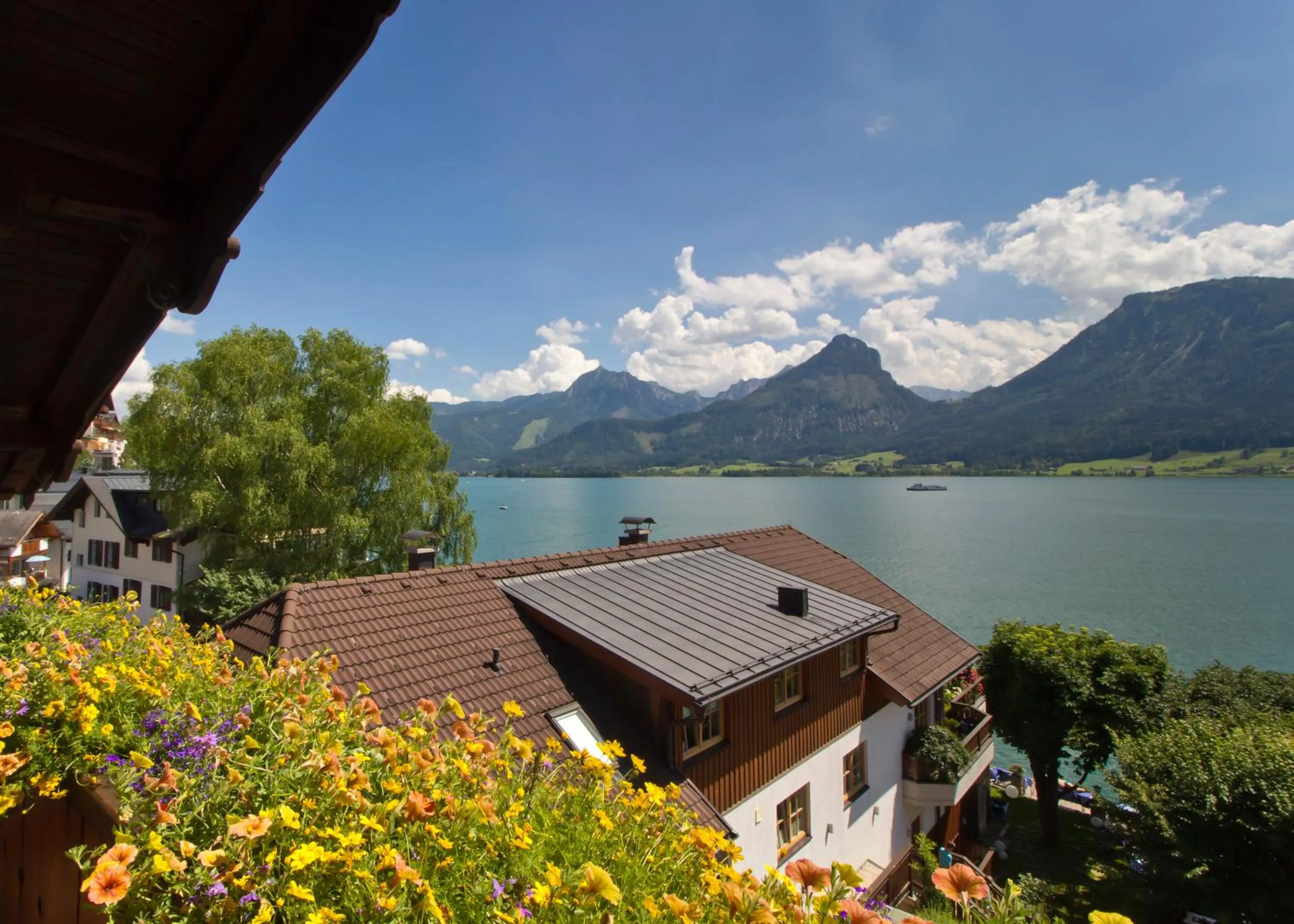 Lake view in Hotel Weisser Hirsch