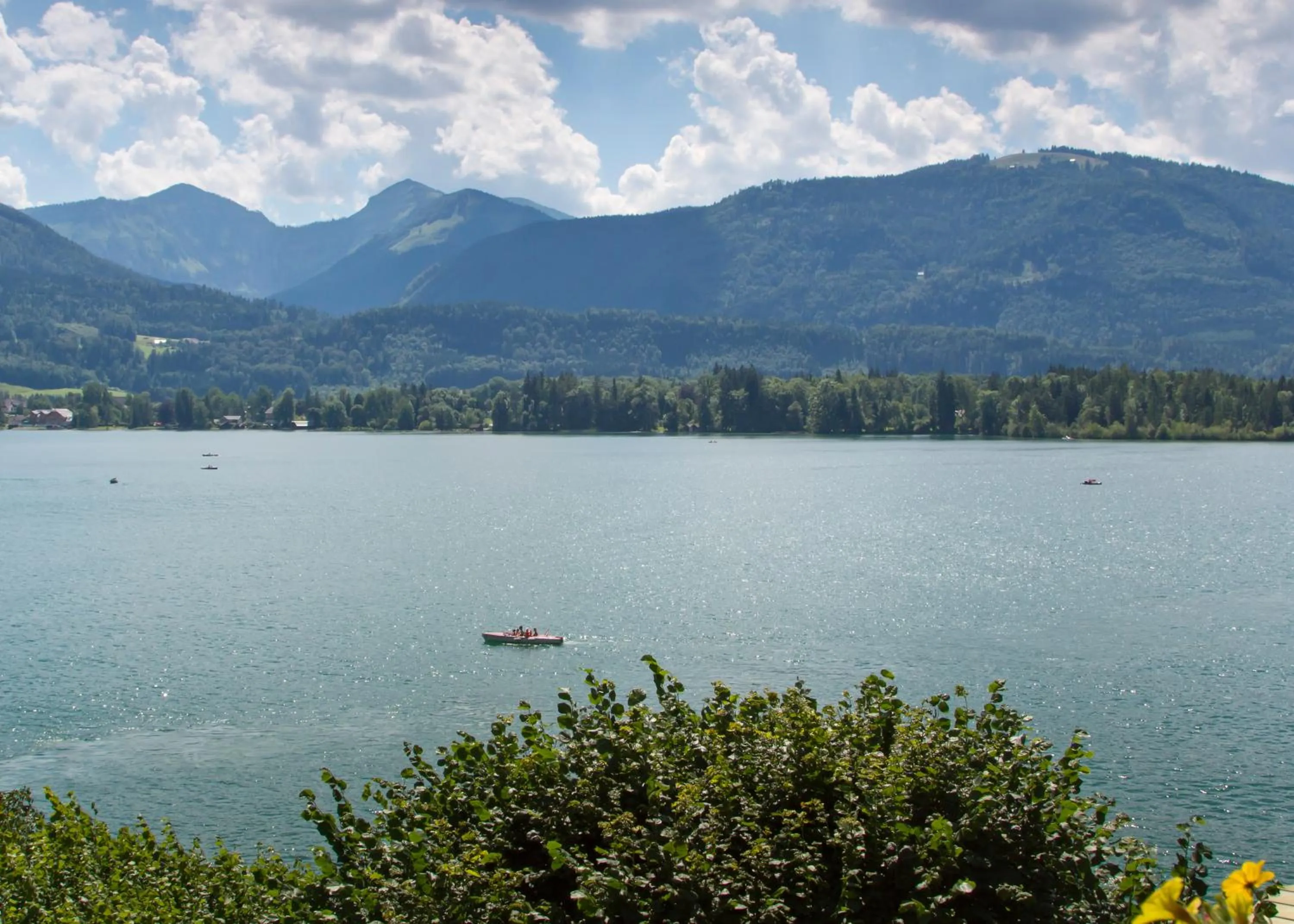 Lake view in Hotel Weisser Hirsch