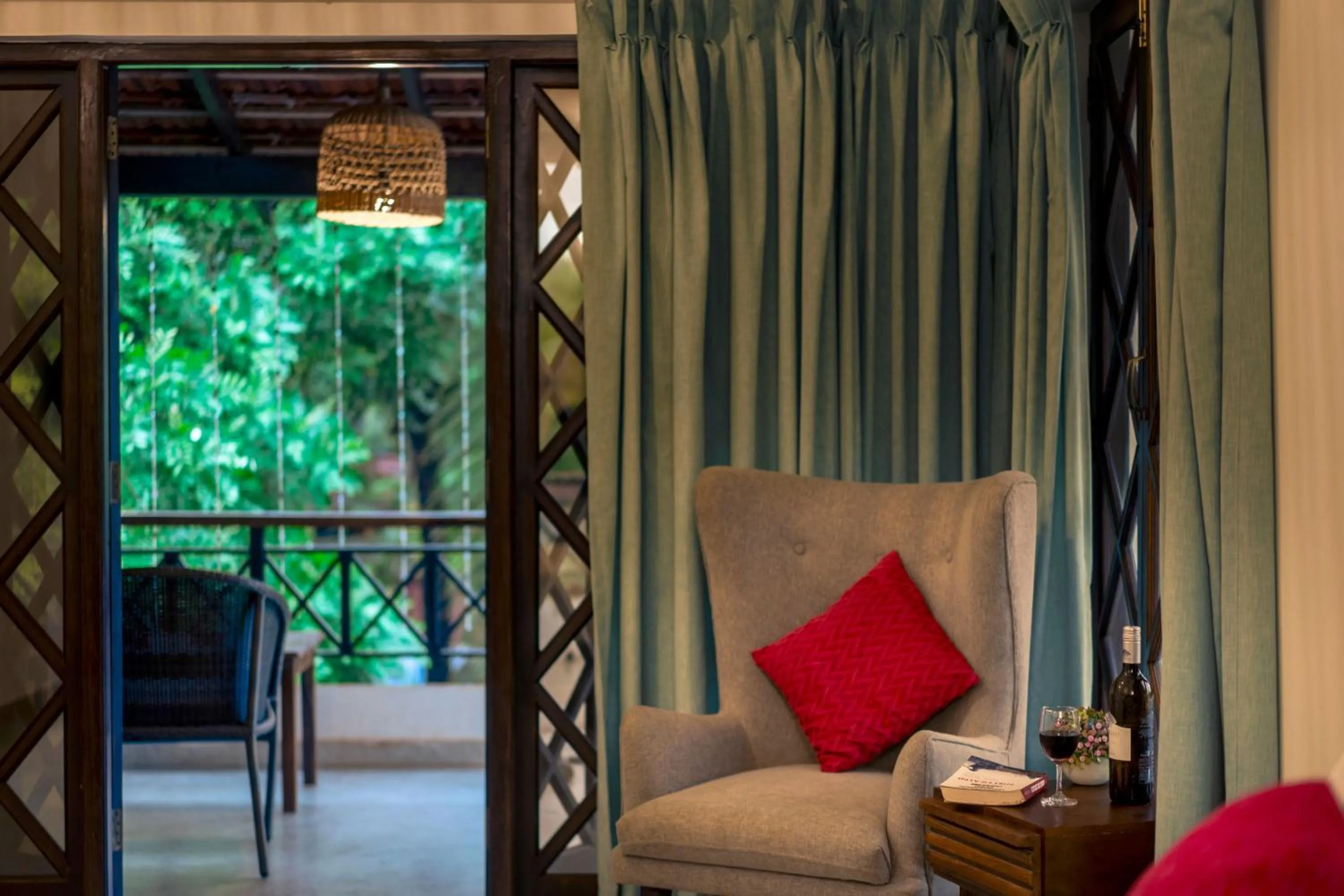 Living room in Little India Beach Cottages