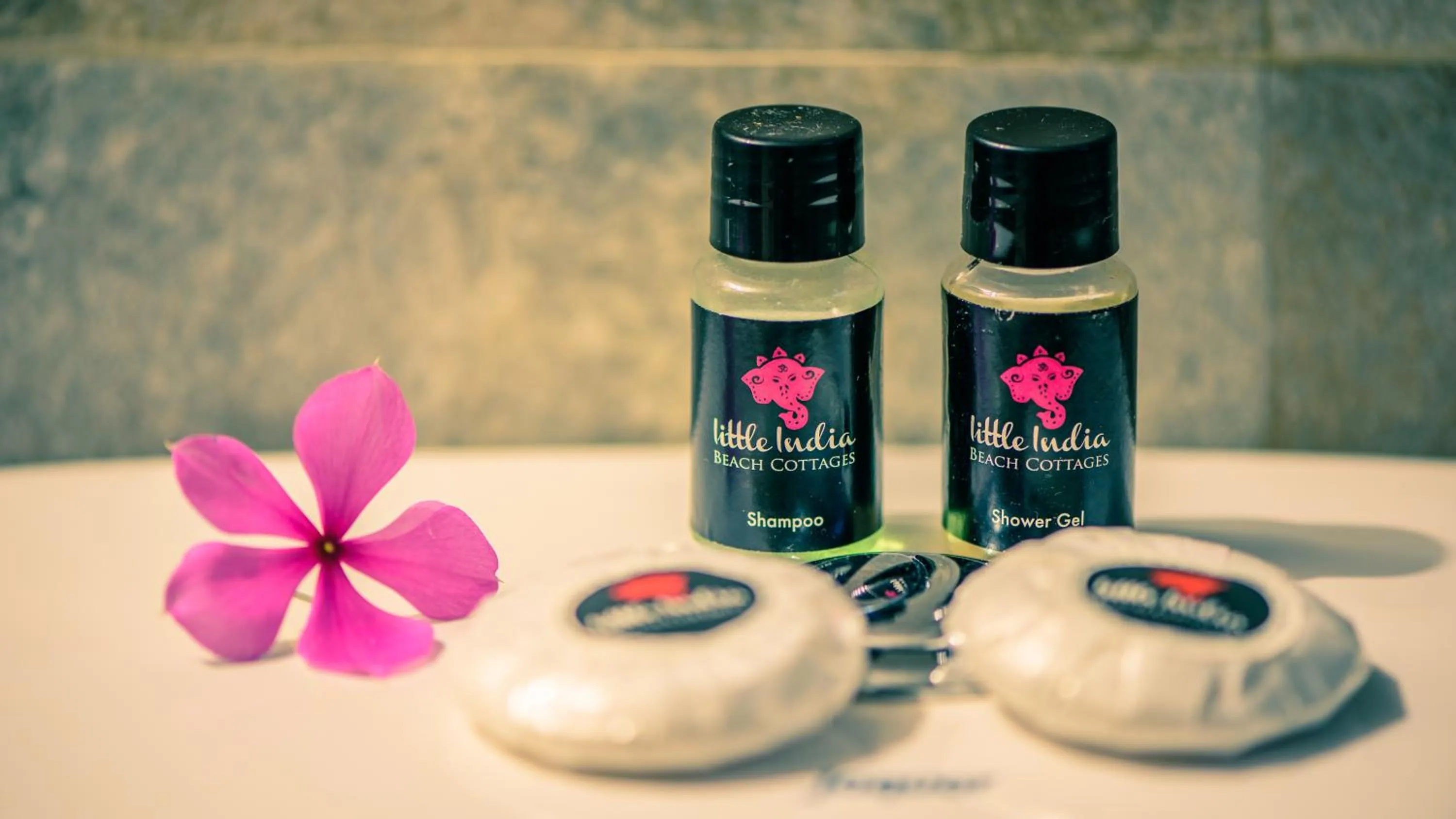 Bathroom in Little India Beach Cottages