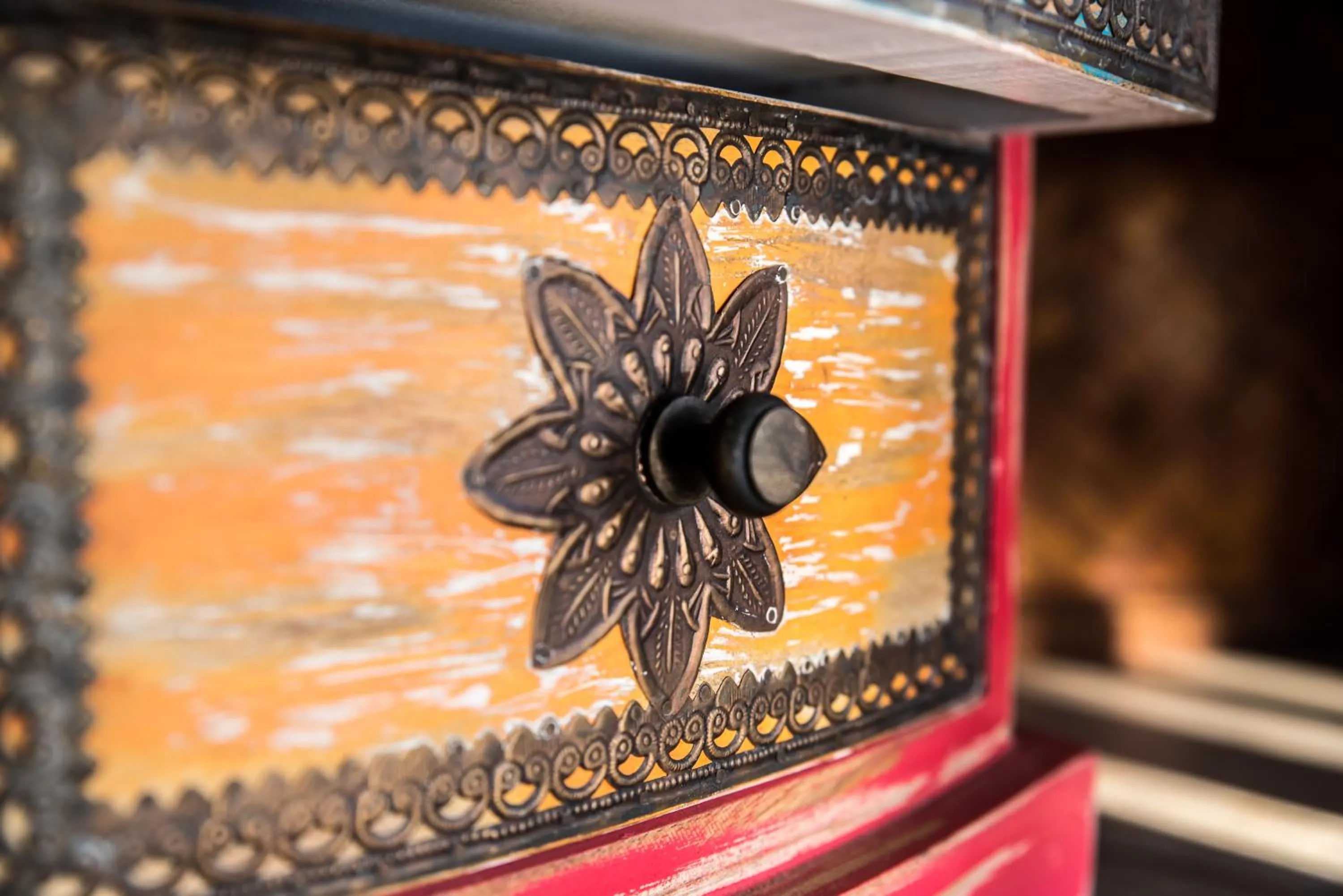 Decorative detail in Little India Beach Cottages