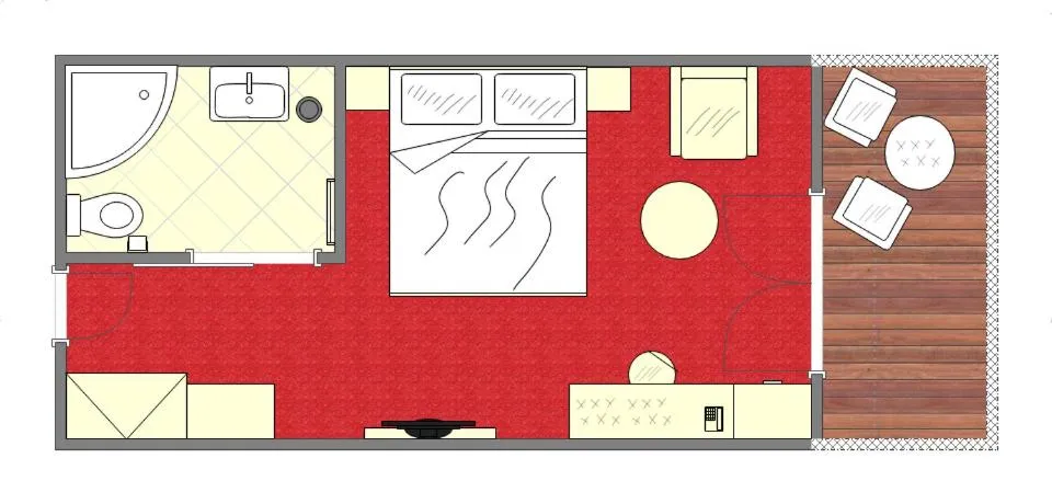 Floor plan, Bed in All Inclusive Hotel Sonnenhügel