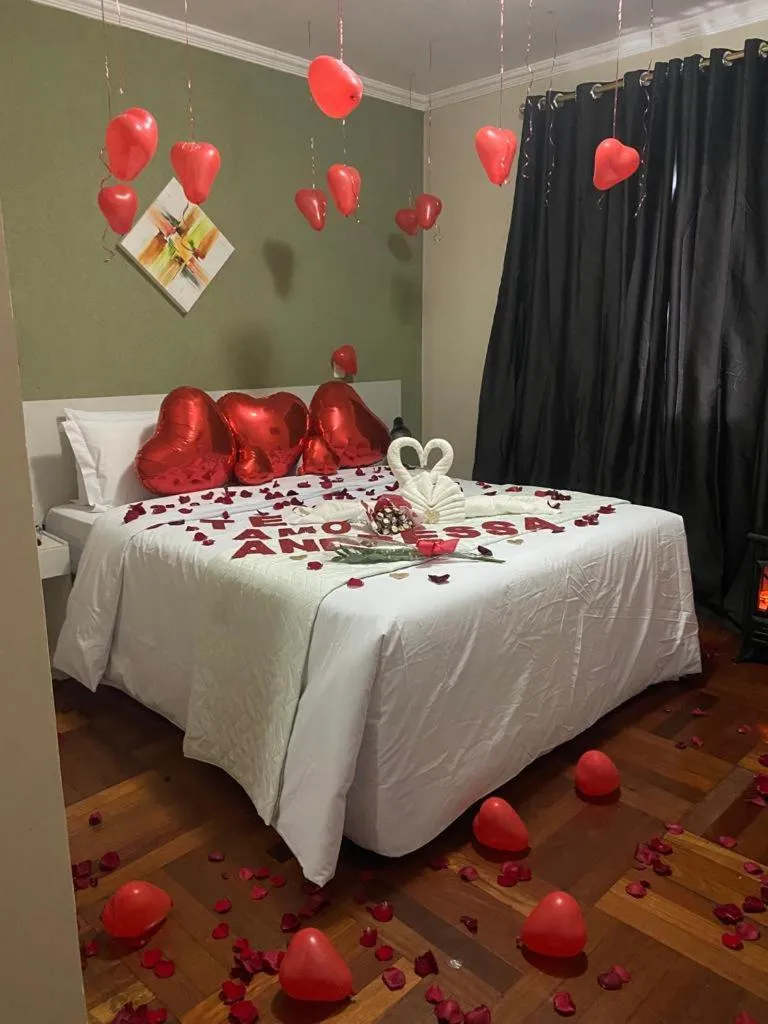 Bed in Pousada Jordão