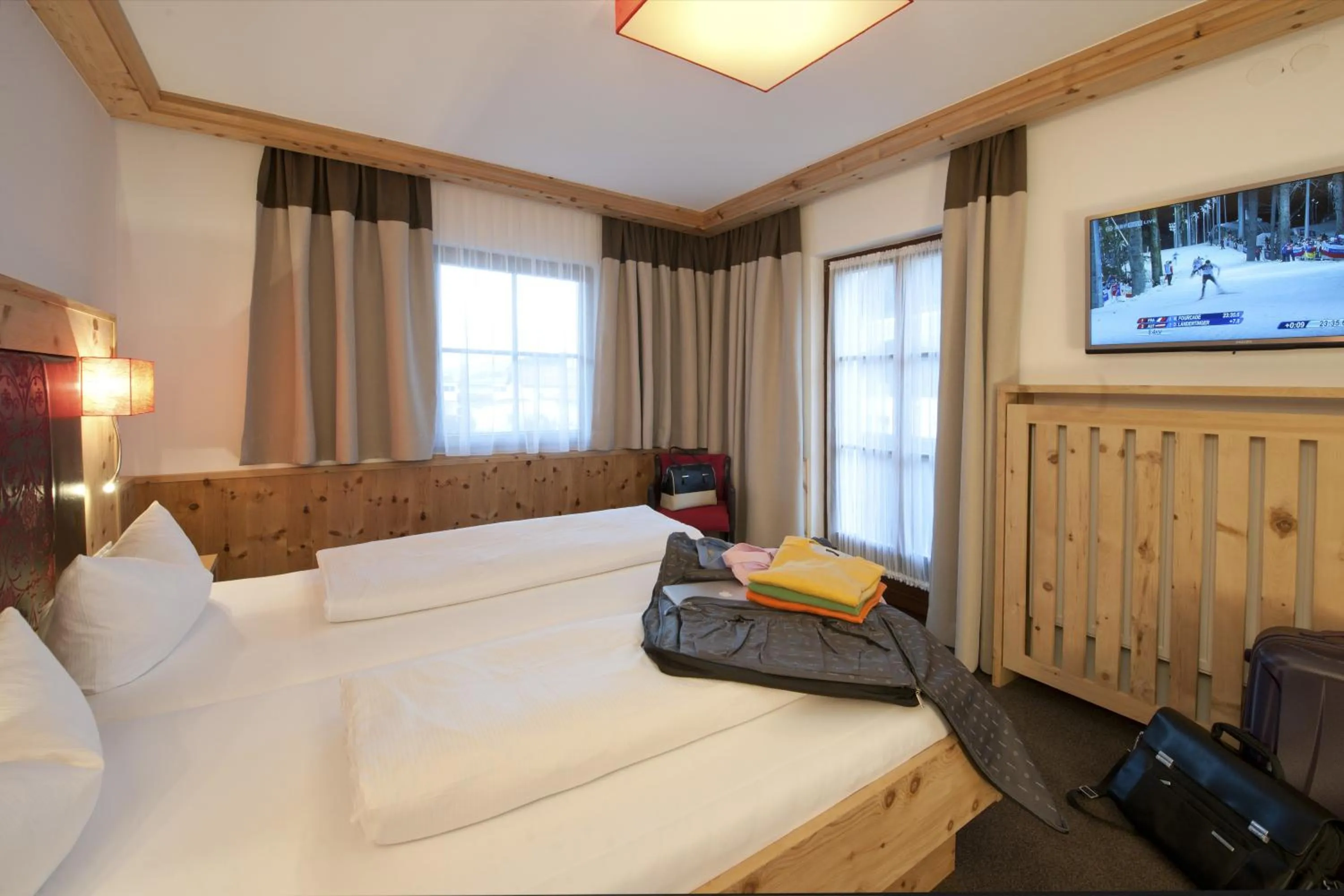 Decorative detail, Bed in Hotel Bierwirt