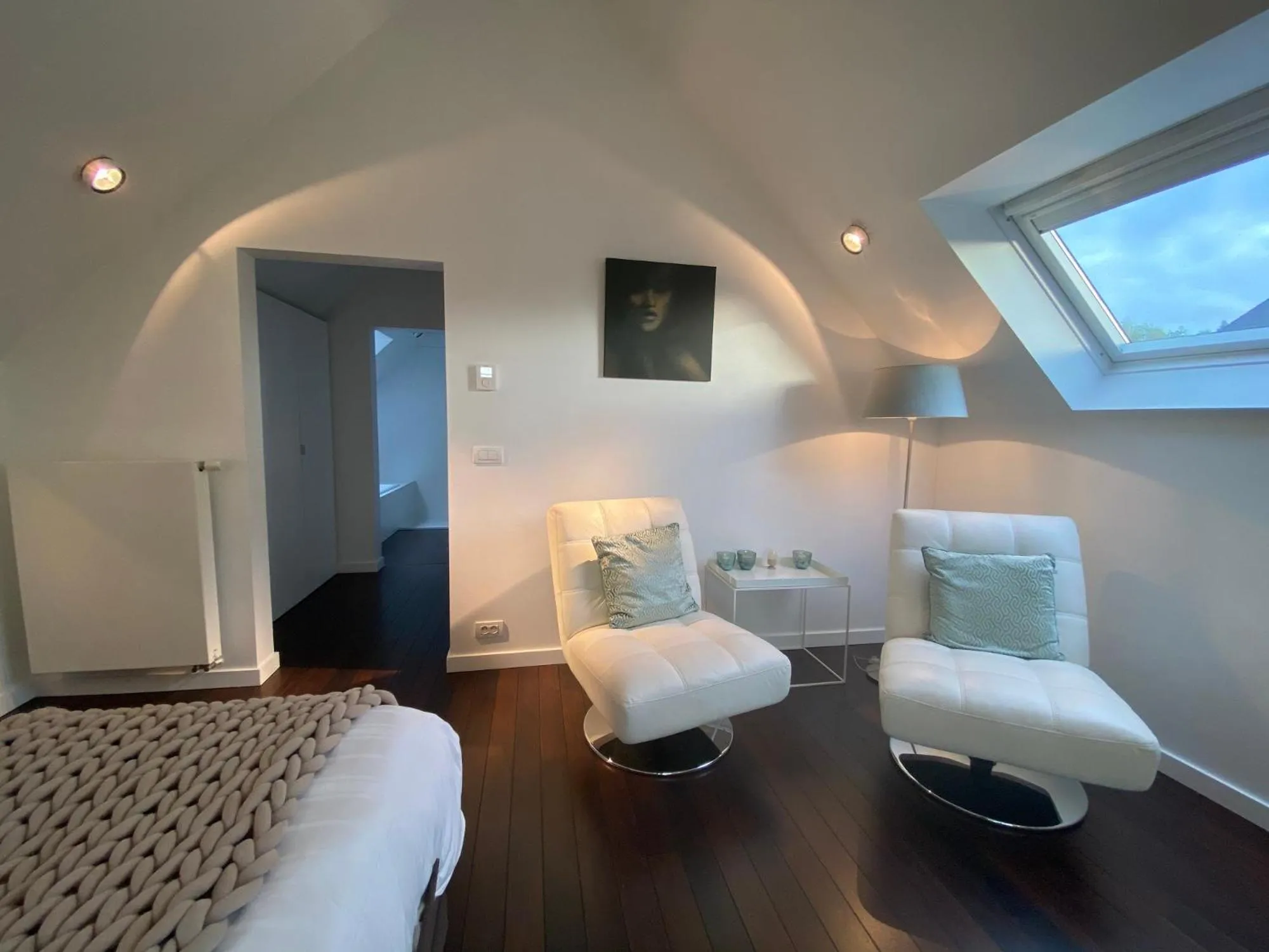 Living room, Bed in B&B Villa Tartine