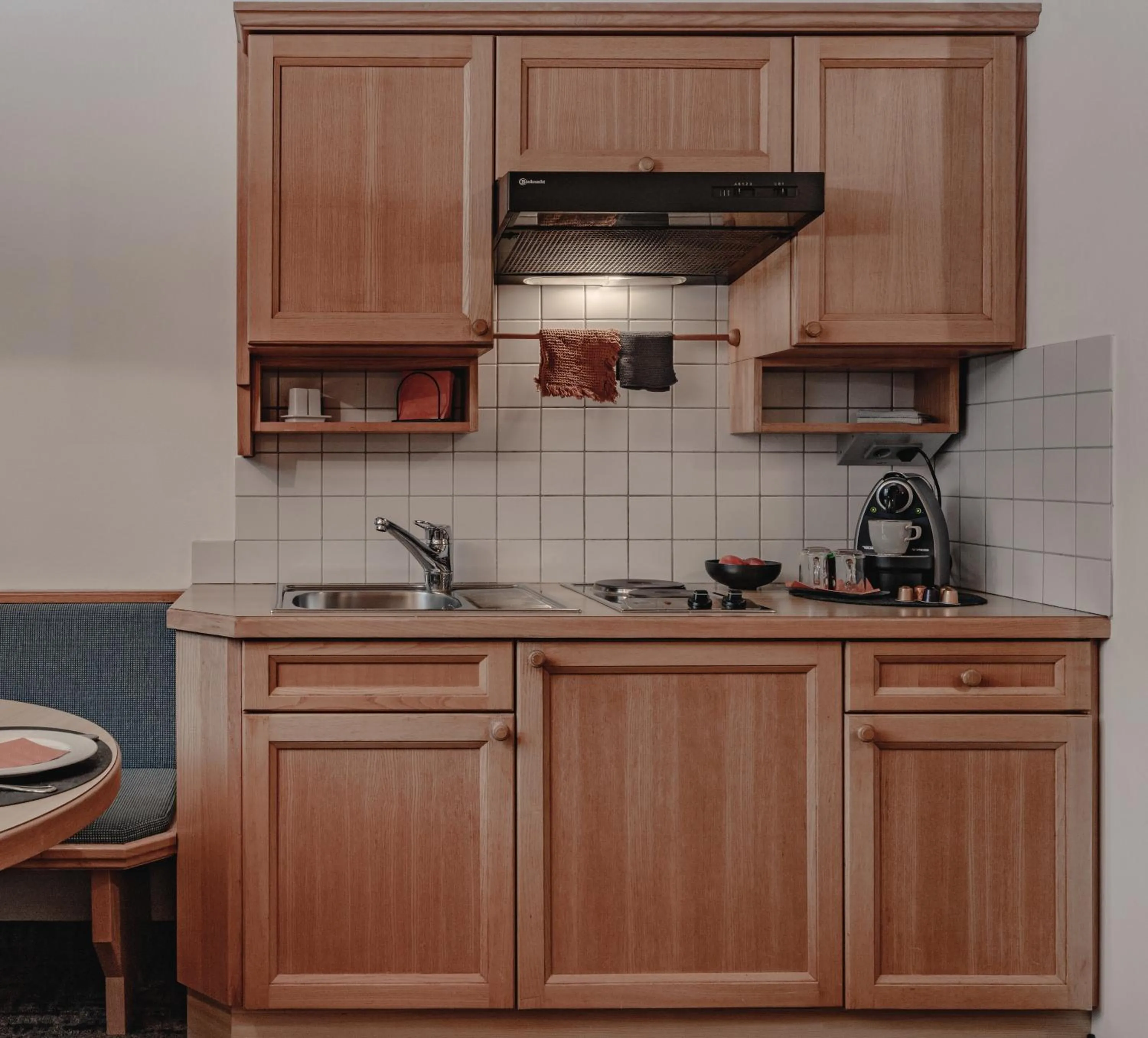 Kitchen or kitchenette in Appartements KATHRIN