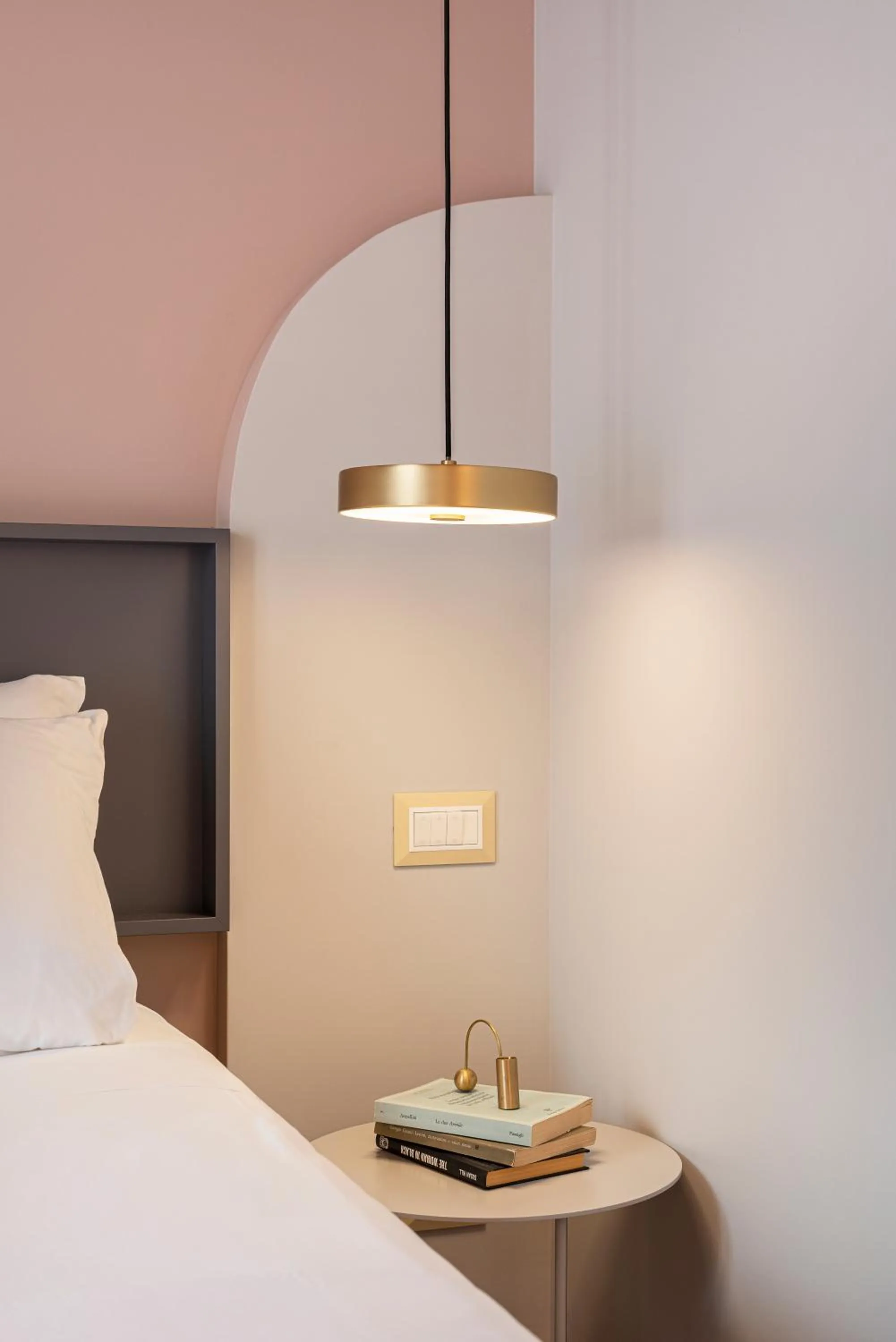 Decorative detail, Bed in Demo Hotel Design Emotion