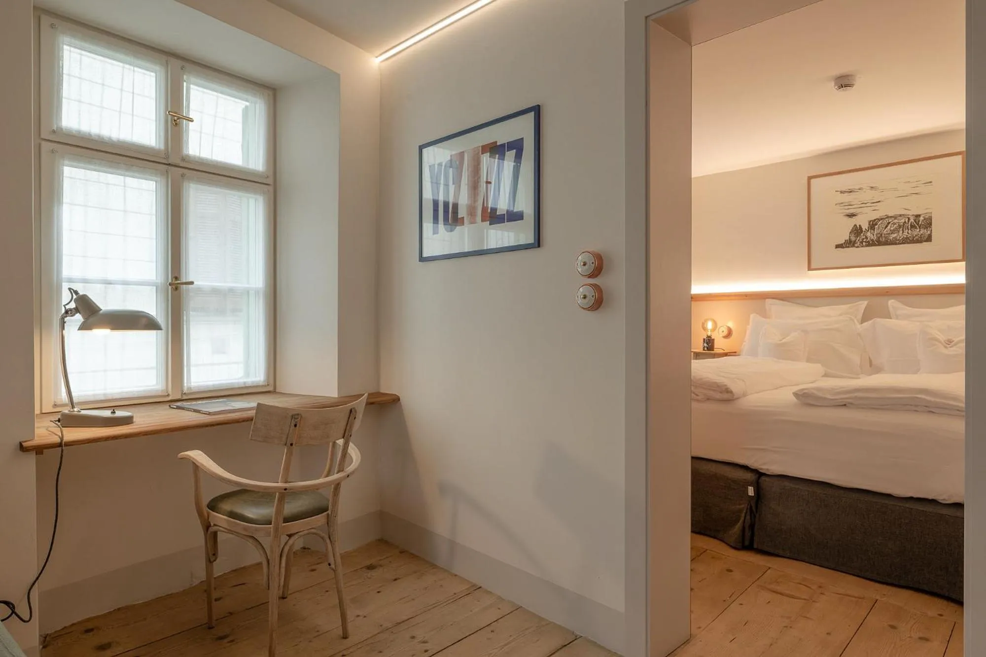 Photo of the whole room, Bed in Steinach Townhouse Meran