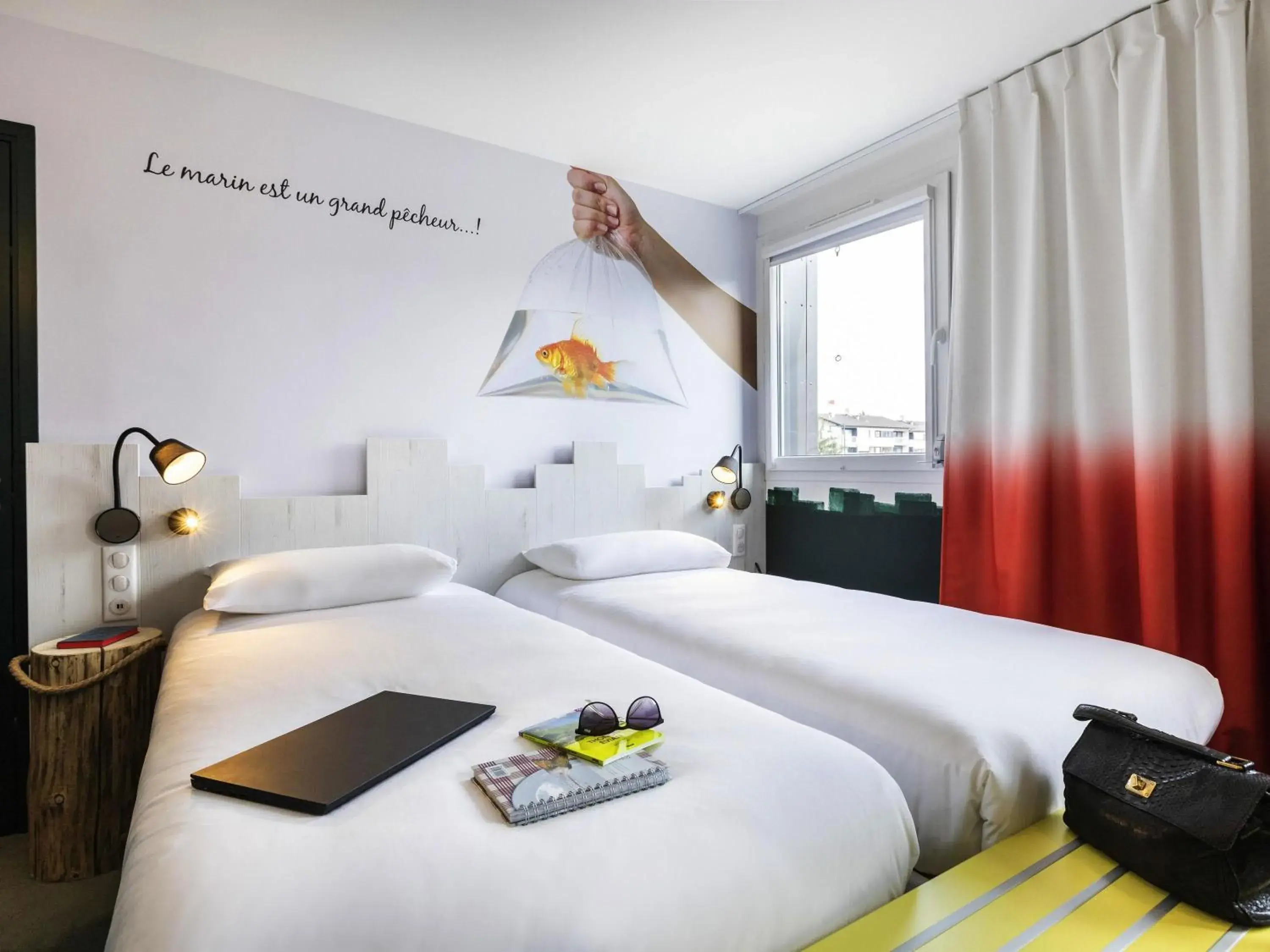 Standard Twin Room in ibis Styles Thonon-les-Bains Standard Twin Room in ibis Styles Thonon-les-Bains