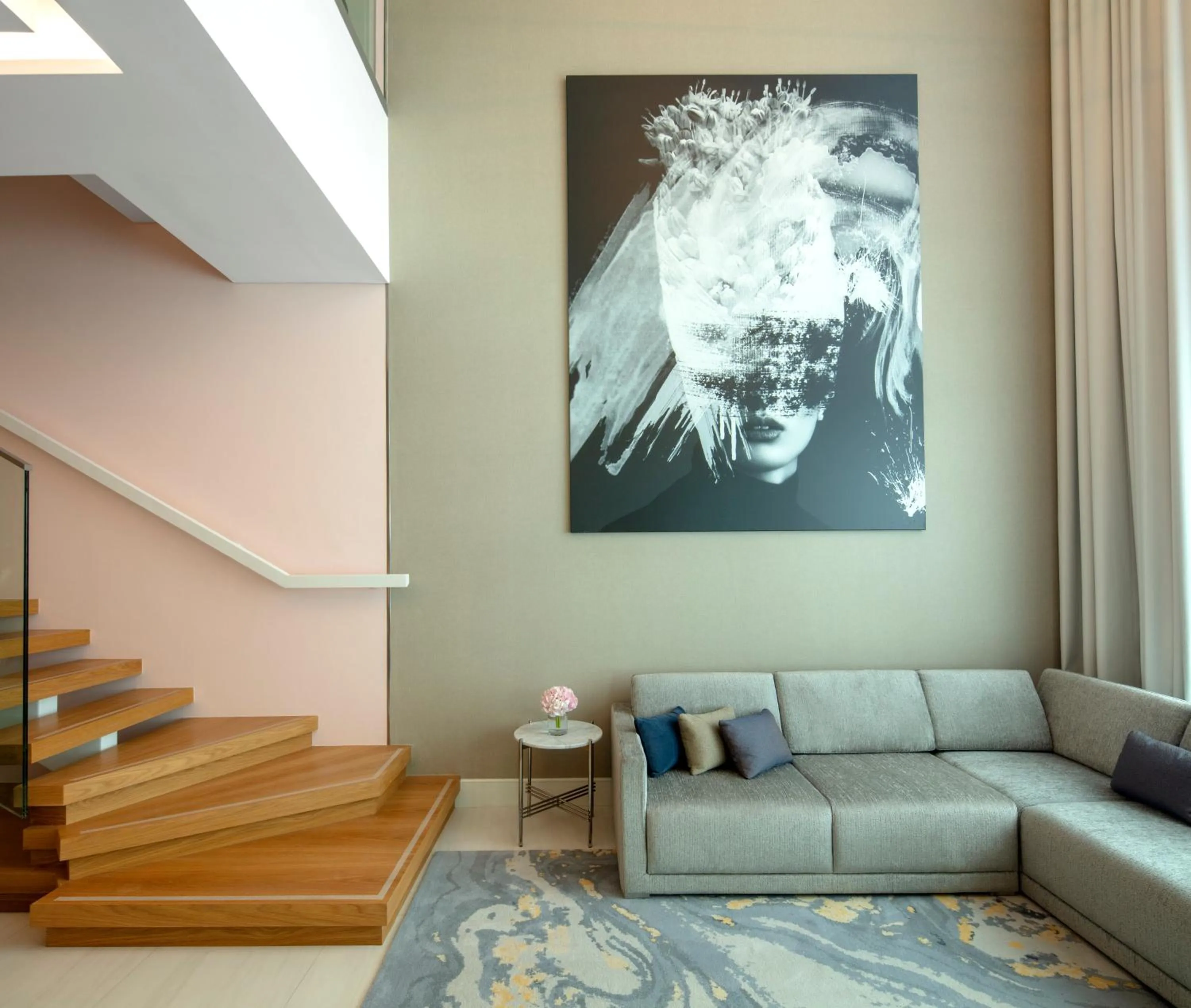 Living room in SLS Dubai Hotel & Residences