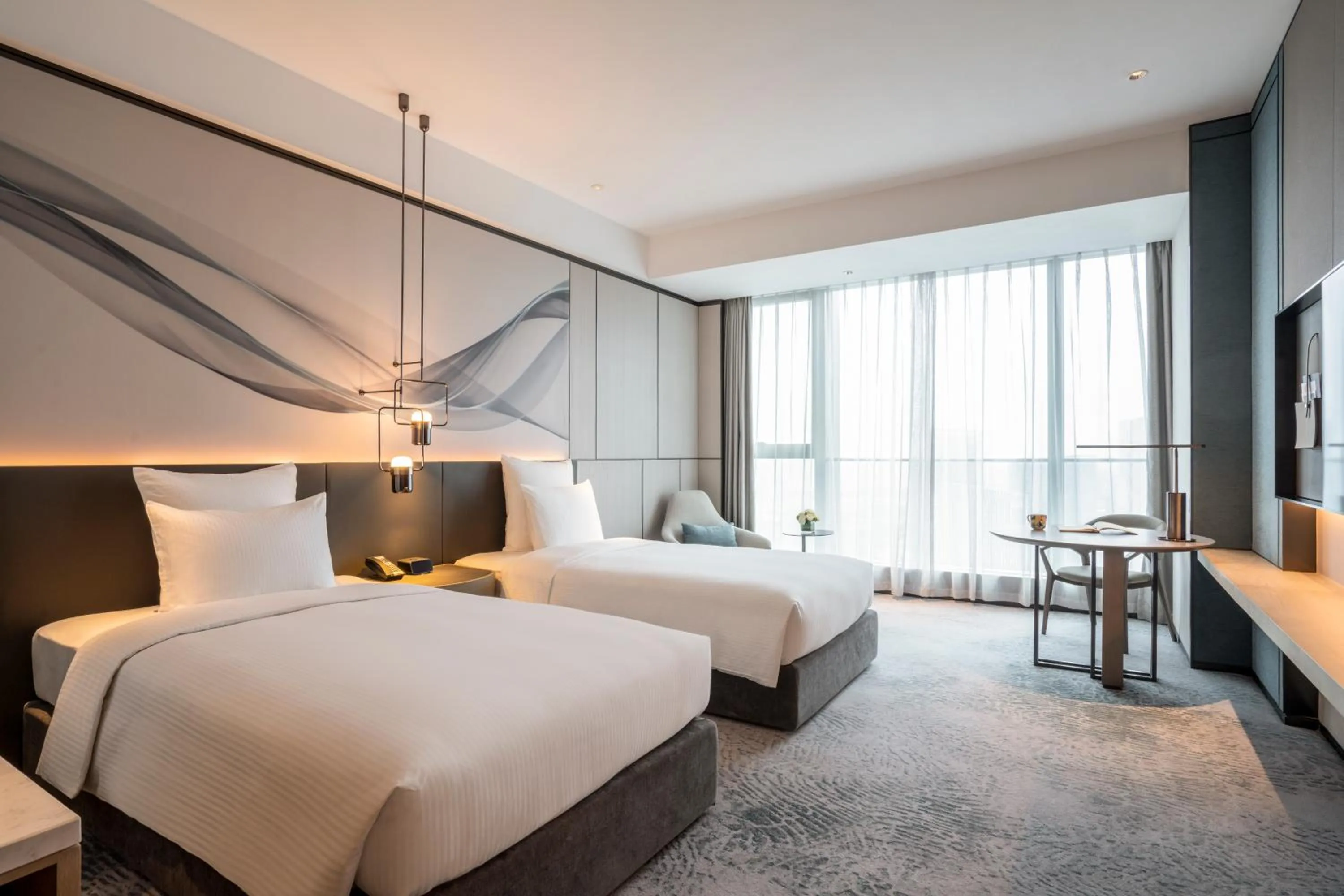 Photo of the whole room, Bed in Pullman Jiaxing Pinghu Excellence