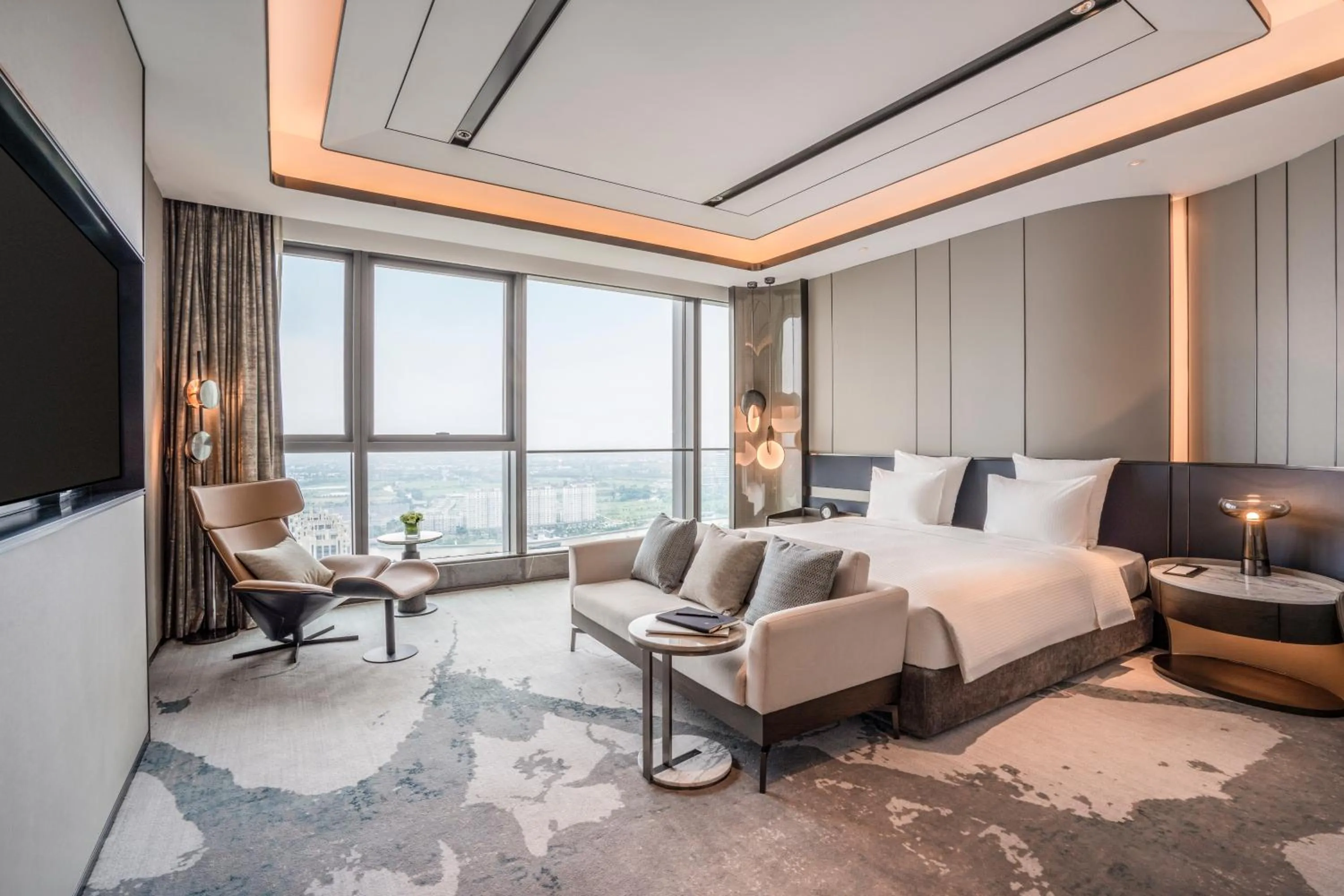 Photo of the whole room, Bed in Pullman Jiaxing Pinghu Excellence