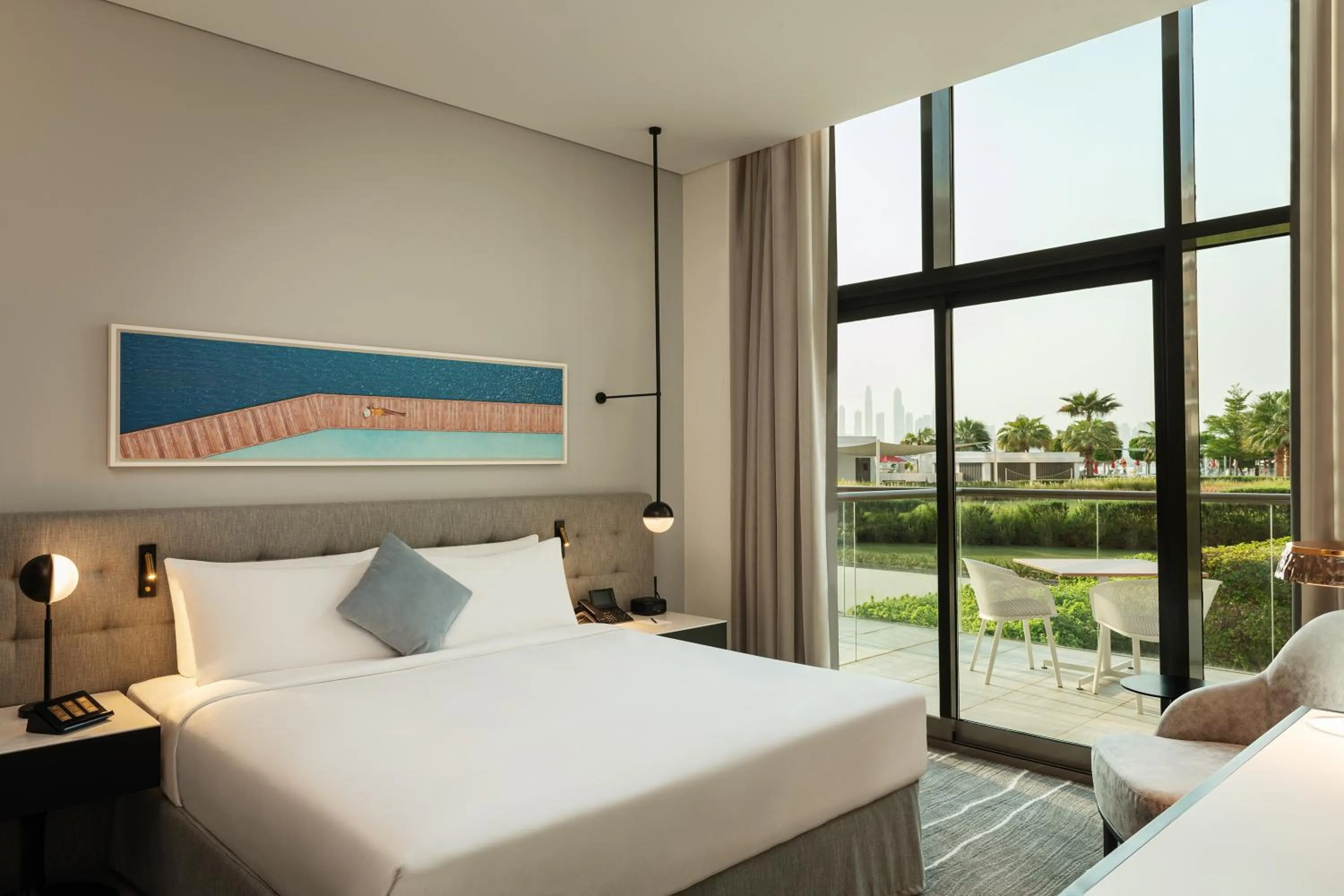 Bedroom, Bed in Th8 Palm Dubai Beach Resort Vignette Collection, an IHG hotel