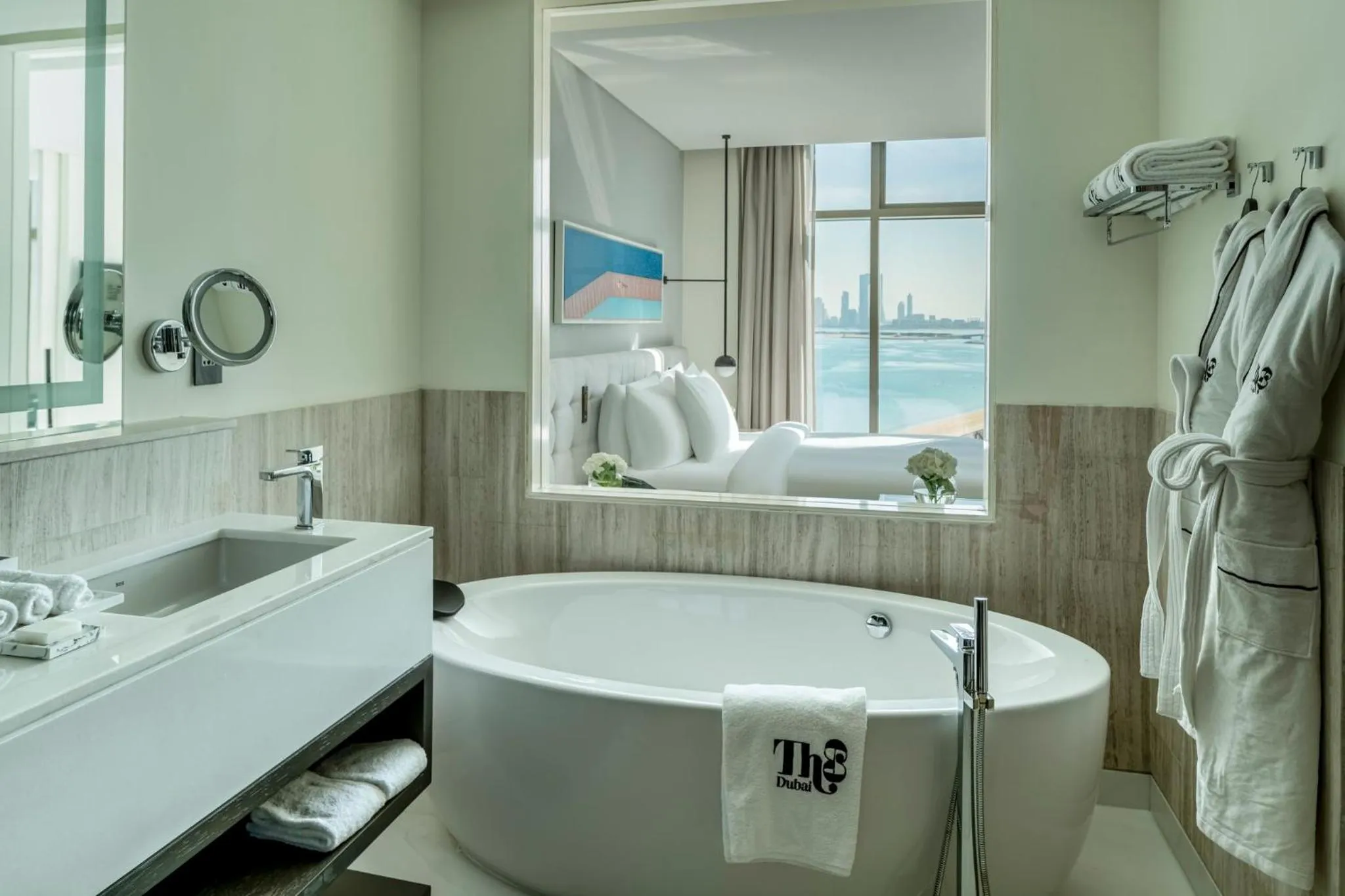 Bathroom in Th8 Palm Dubai Beach Resort, Vignette Collection by IHG