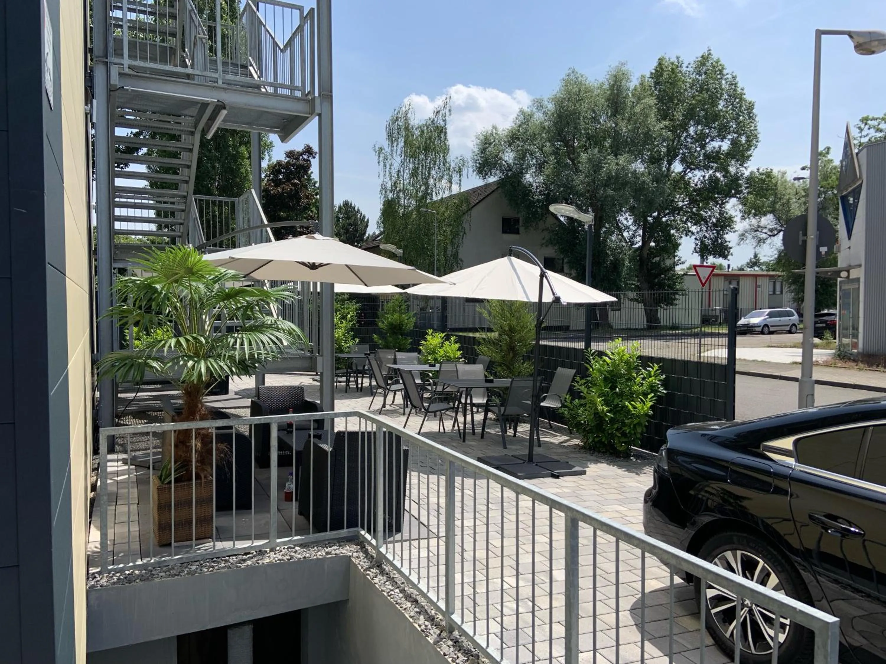 Garden in Work & Sleep Boardinghouse Mannheim