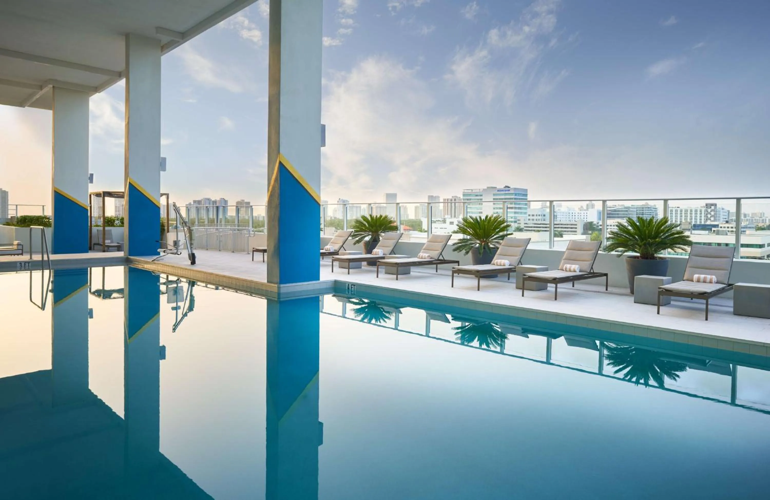 Pool view in SERENA Hotel Aventura Miami, Tapestry Collection by Hilton