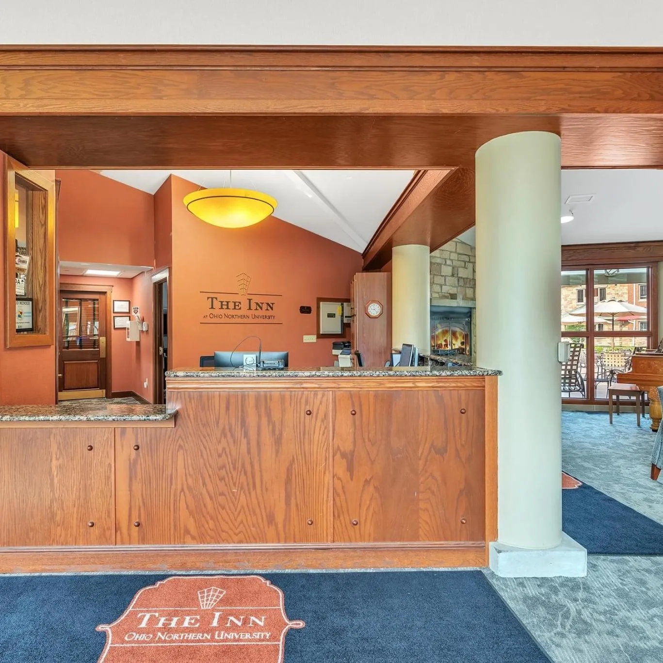Lobby or reception in The Inn at Ohio Northern University