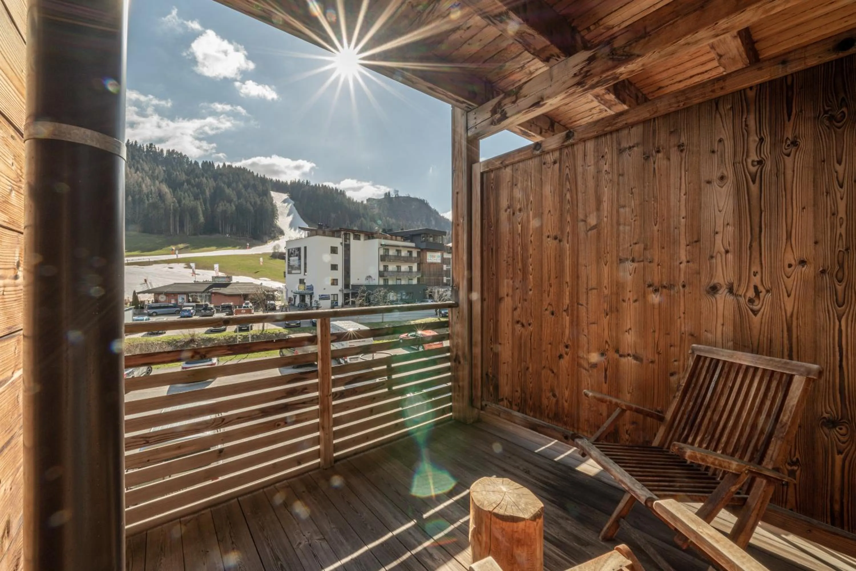 Balcony/Terrace in Hotel Salzburger Hof Leogang